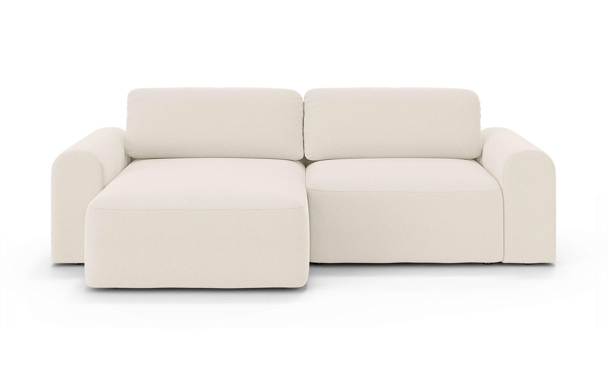 GOODproduct Canapé d'angle »LEOO universell Schlafsofa mit Bettkasten, Masse B/T/H: 272/152/84,5 cm« L-Form mit Recamiere rechts oder links montierbar, hoher Sitzkomfort
