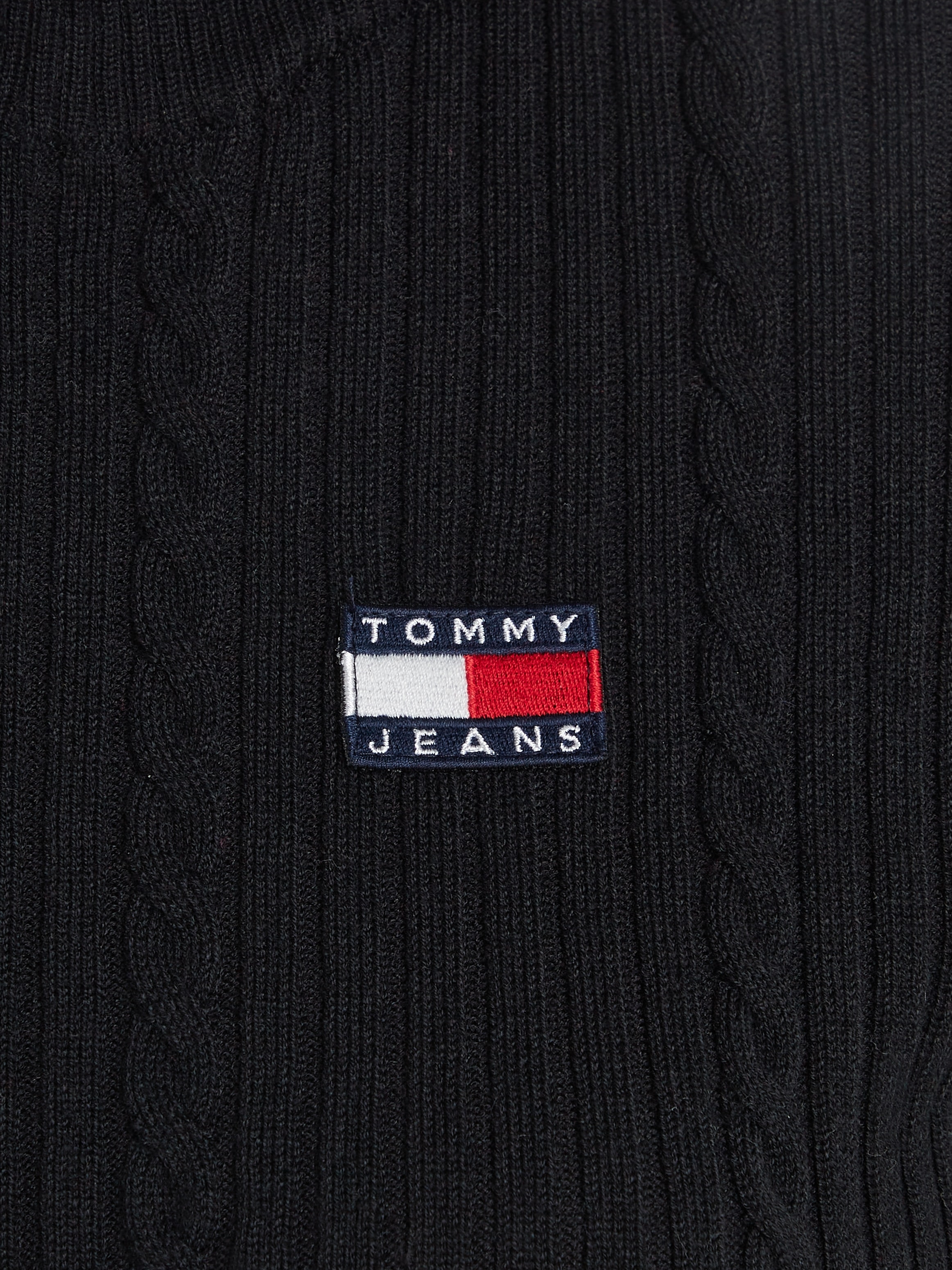 Tommy Jeans Cardigan »TJW BADGE ZIP THRU CABLE SWEATER«
