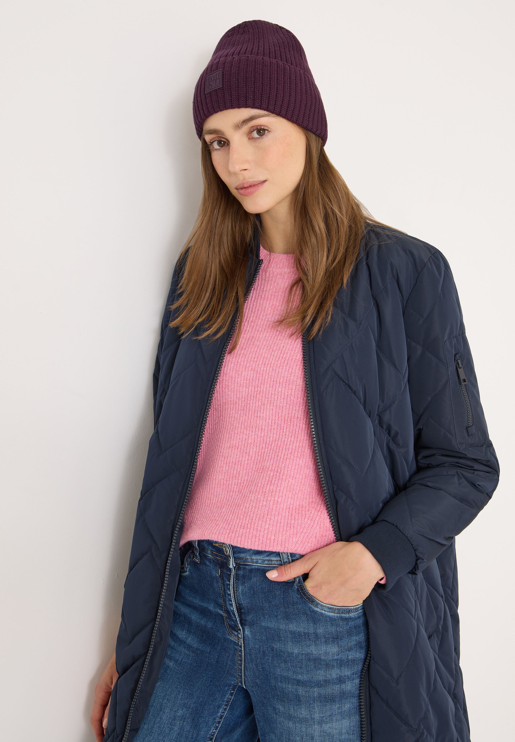 Cecil Strickmütze Beanie in Unifarbe