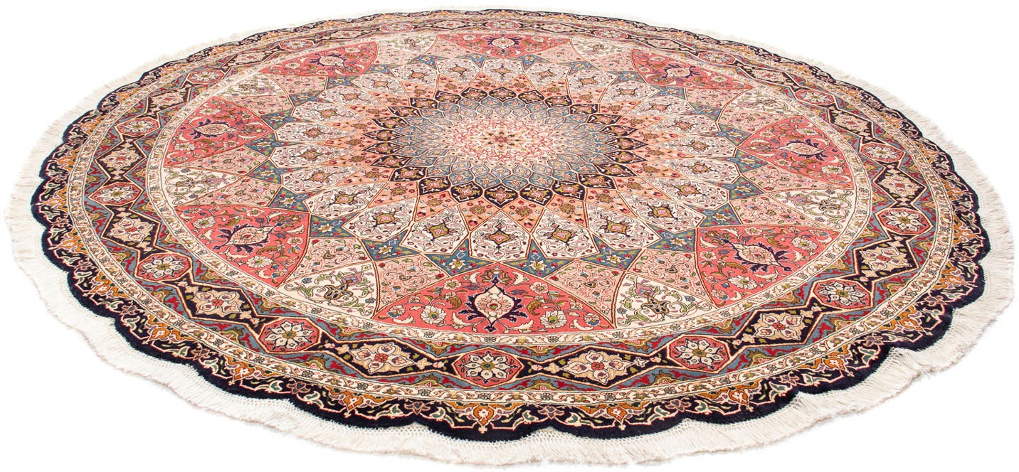 Image of morgenland Orientteppich »Perser - Täbriz - Royal rund - 250 x 250 cm - mehrfarbig«, rund, 7 mm Höhe, Wohnzimmer, Handgeknüpft, Einzelstück mit Zertifikat bei Ackermann Versand Schweiz