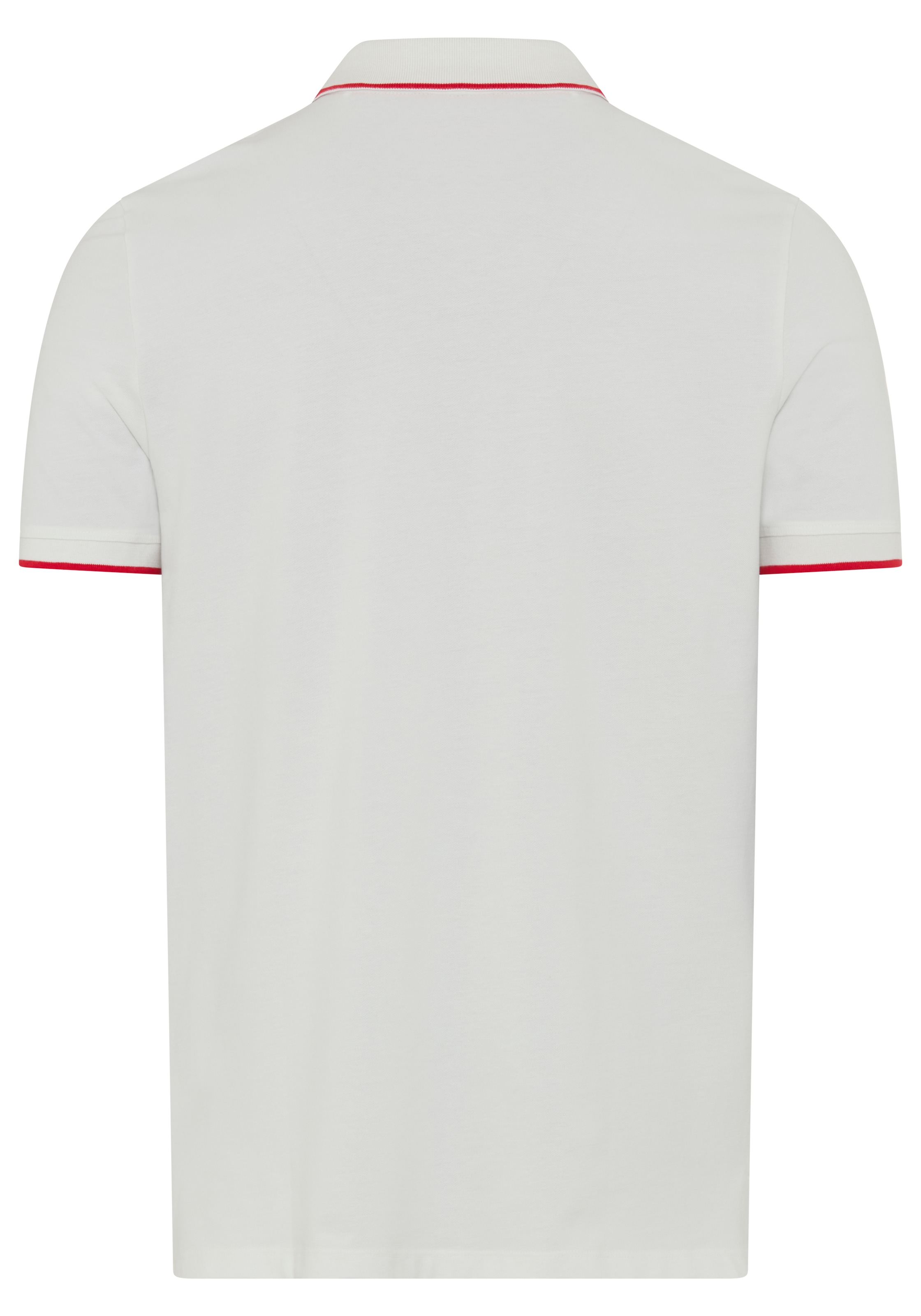 HUGO Polo »Dinoso« Kragen mit kontrastfarbigem Streifen, Slim Fit, Logodruck
