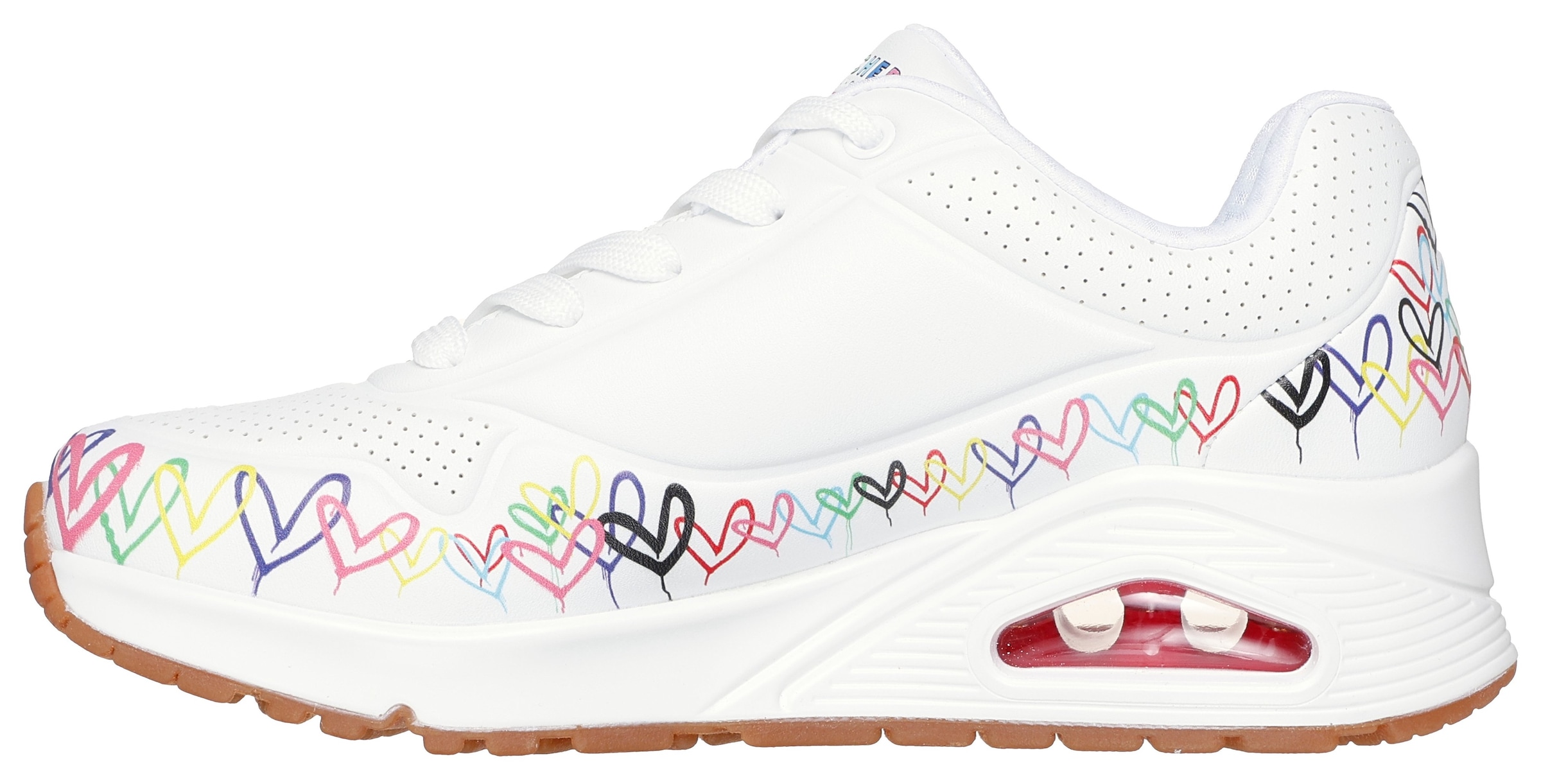 Skechers Sneaker »UNO«  , Keilsneaker, Plateausneaker mit bedruckter Sohle