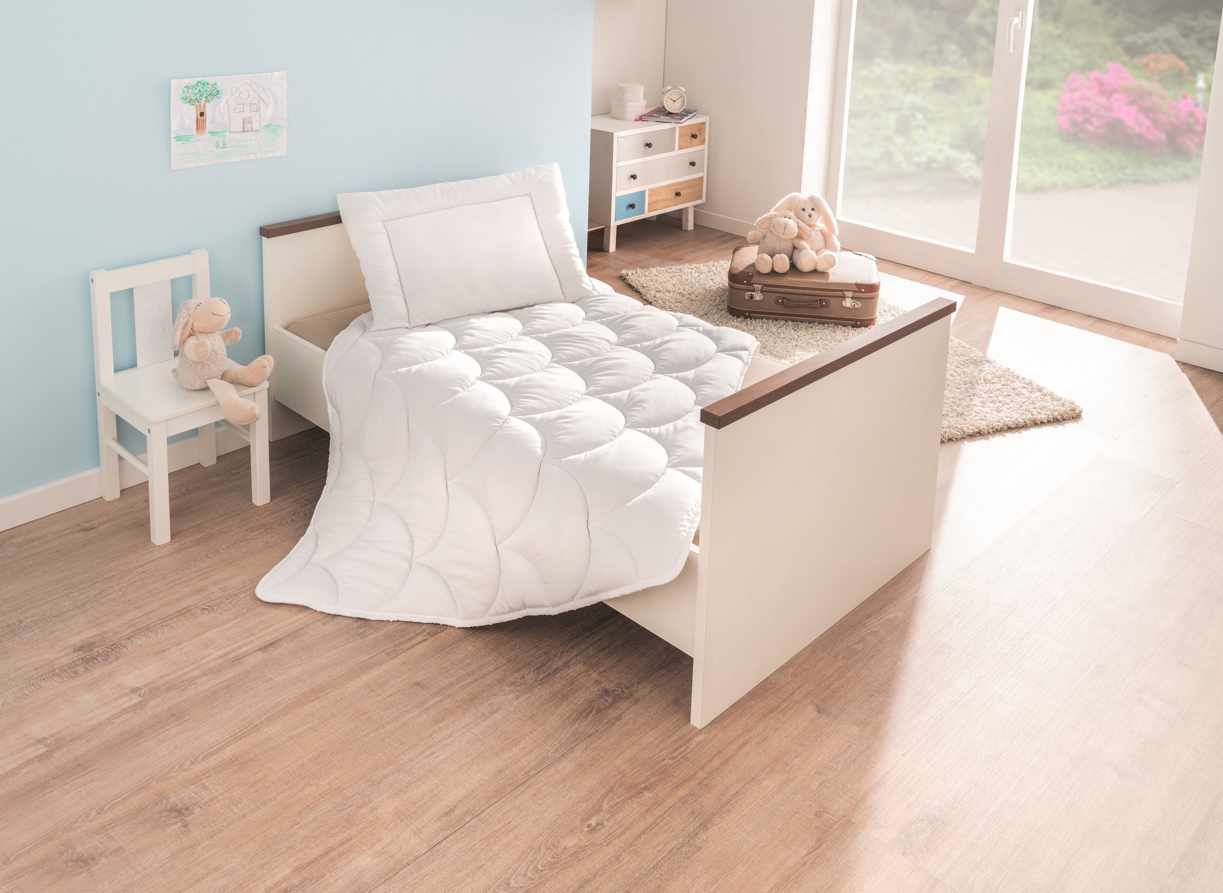 Schiesser Microfaserbettdecke + Kopfkissen »Schiesser Baby-Bettenset«, (Spar-Set) kaufen