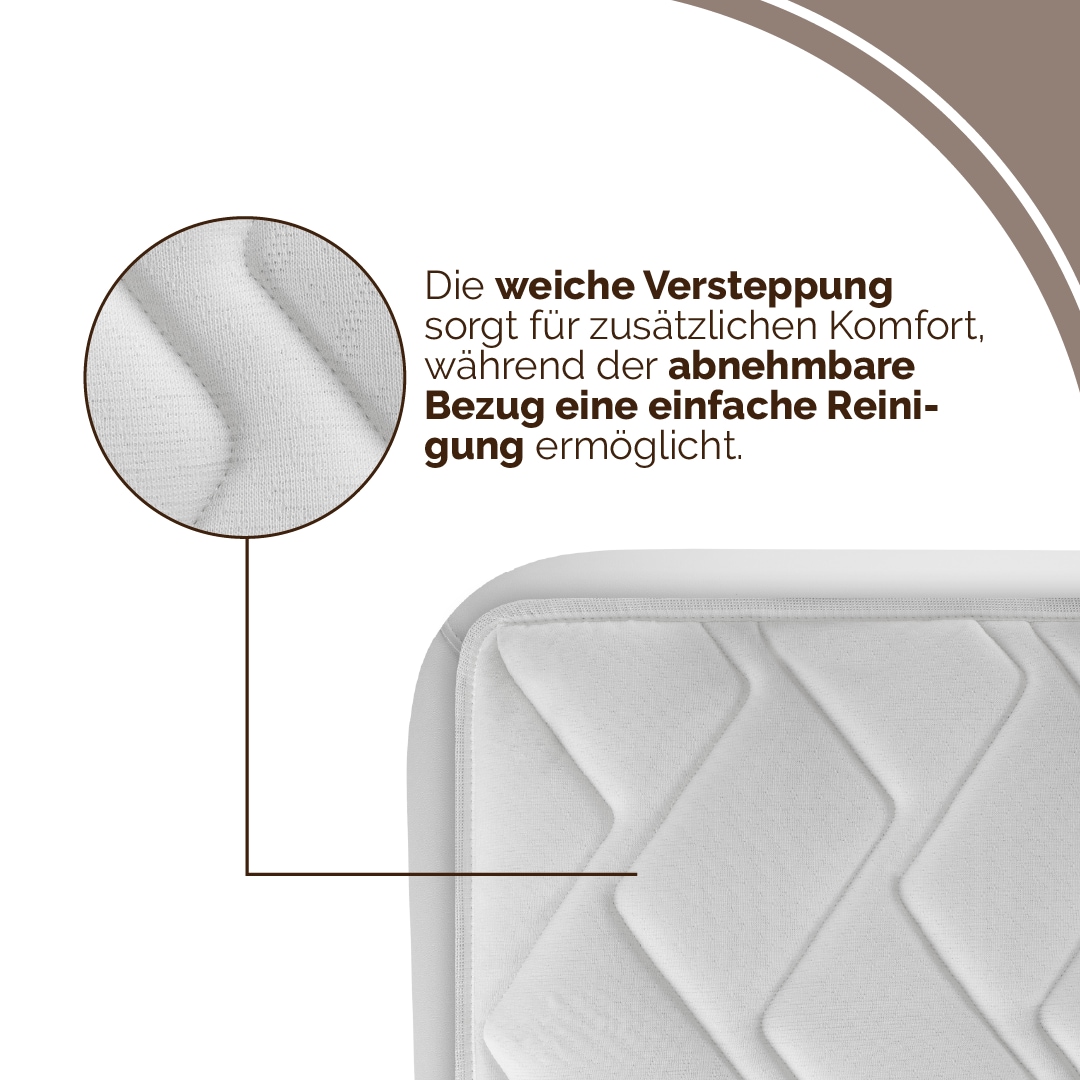 DI QUATTRO Komfortschaummatratze »23cm, Wave 3D, Wendematratze mit zwei Härtegraden« 23 cm hoch Raumgewicht: 30 kg/m³ 1-tlg., 1 Stk. tlg. Matratze in H2+H3 & H4+H5, 90x200, 140x200 und weitere Grössen