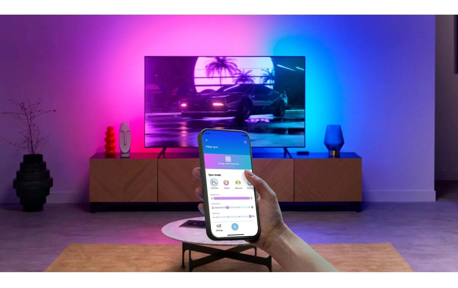 WiZ Lampe LED intelligente »Sync box 55 - 65 EU« WLAN