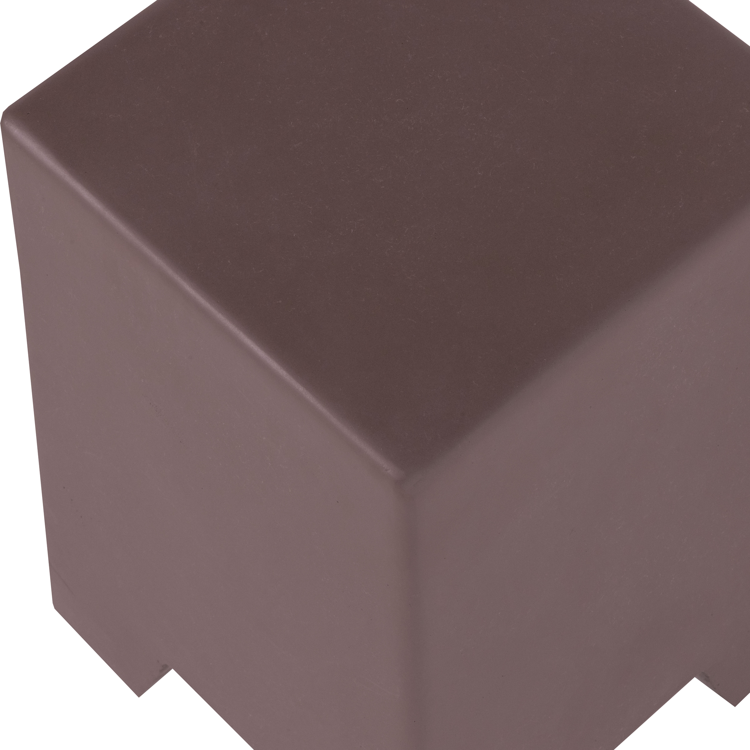 WOOOD Table d'appoint »Zina aus Fiberclay mit kompakter Form B 36 x T 36 x H 51 cm« composite fibre de verre-argile aspect béton, livré préassemblé