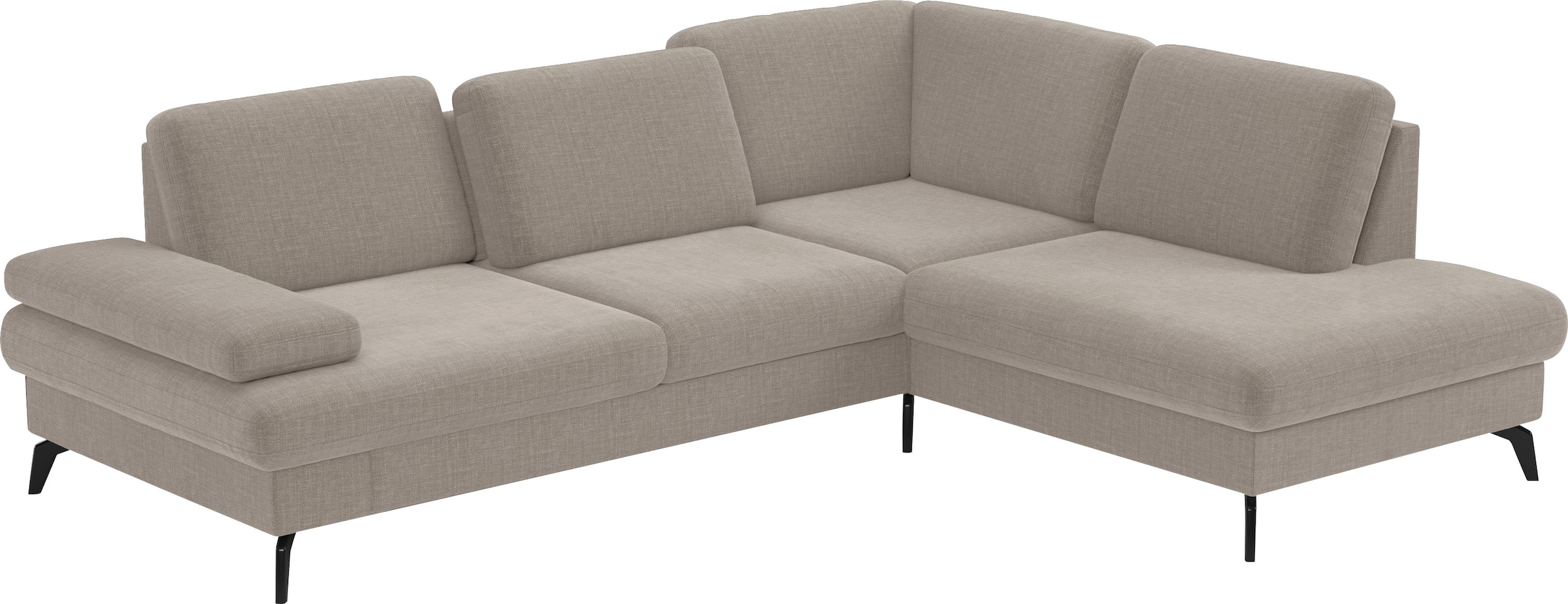 sit&more Ecksofa »Morris L-Form, inkl. Sitztiefenverstellung« wahlweise mit Armteilverstellung, Bettfunktion & Bettkasten
