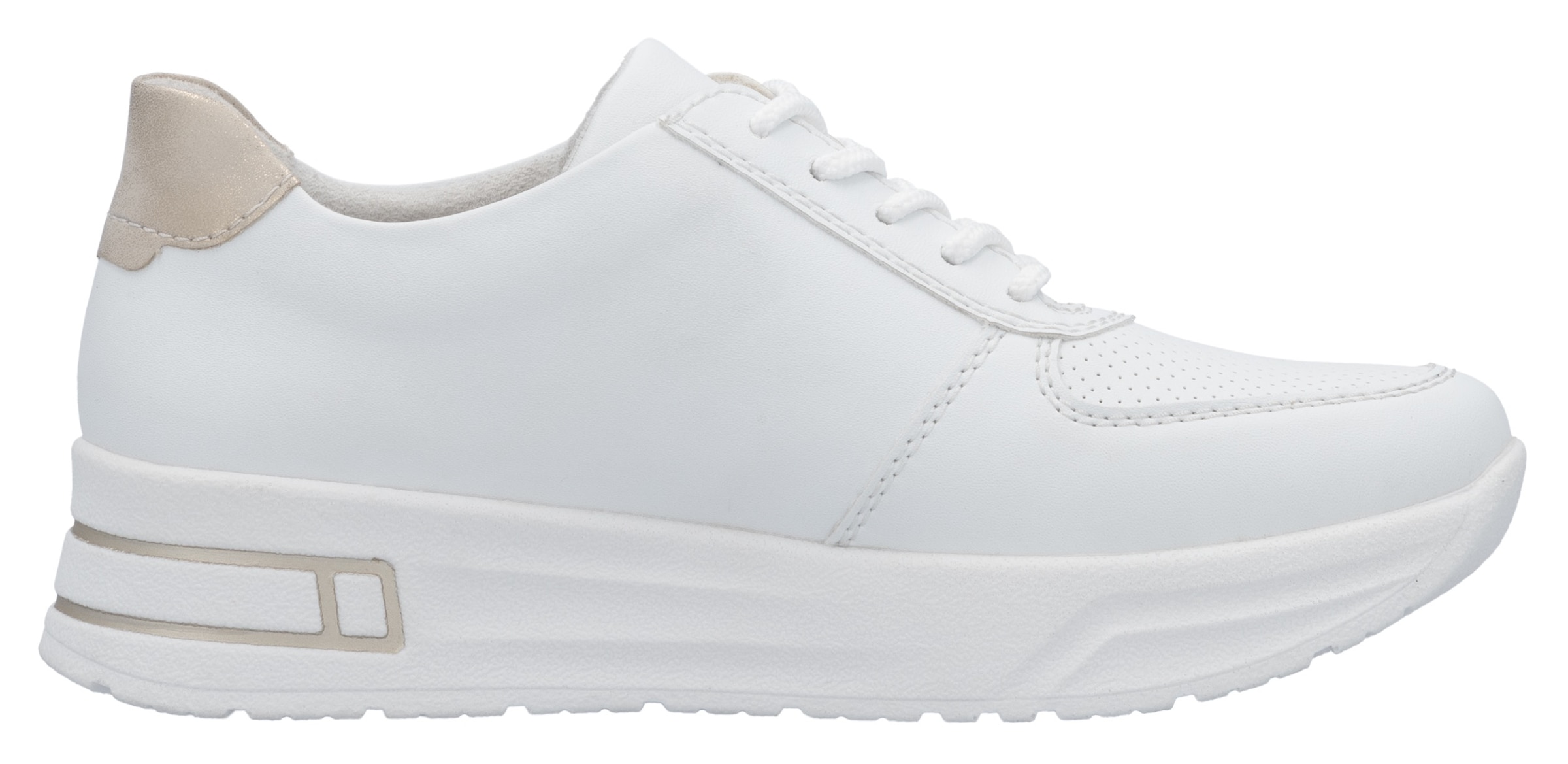 Rieker Baskets à plateforme  , Halbschuh, Schnürschuh, Freizeitsneaker mit Reissverschluss