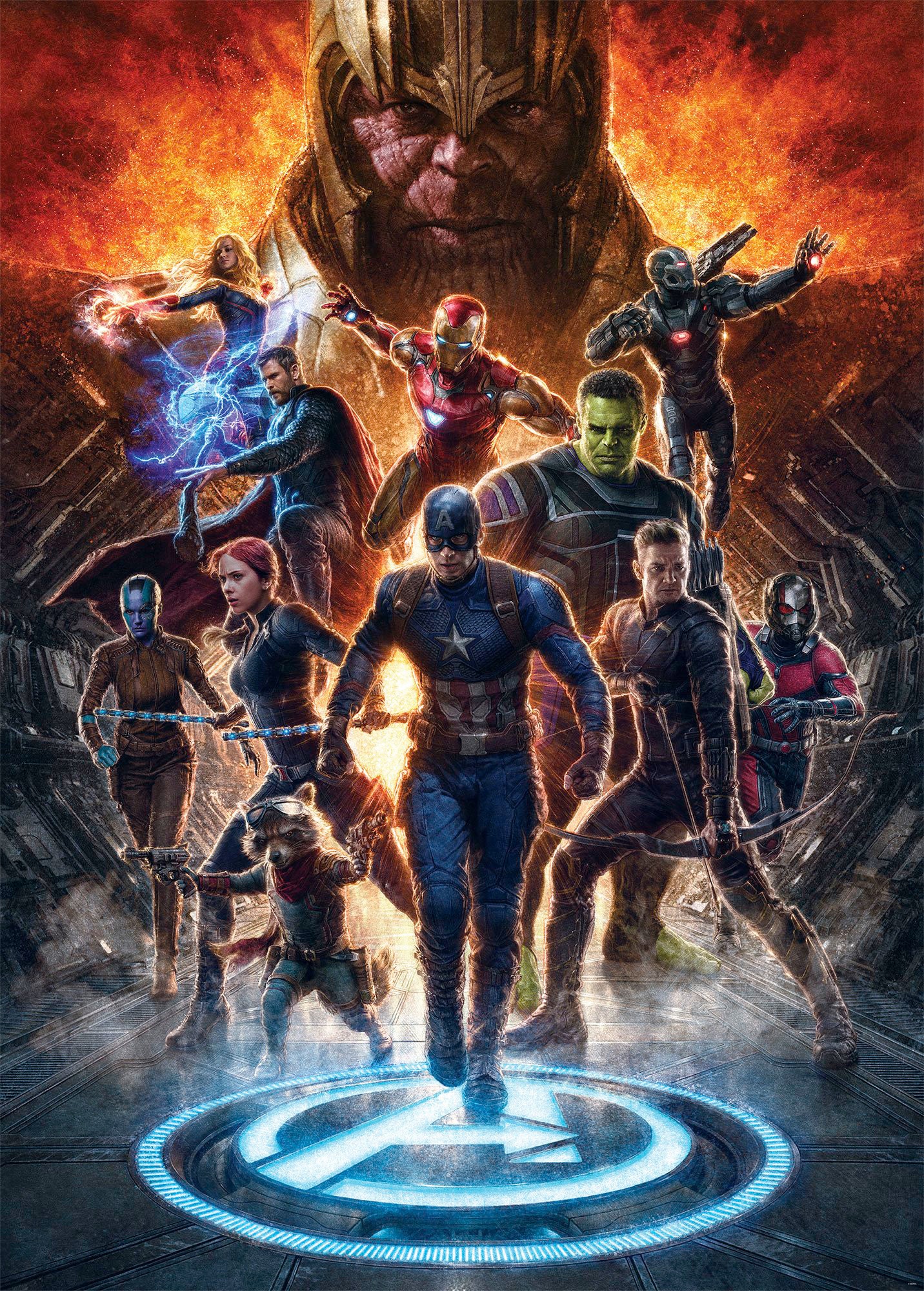 Image of Komar Vliestapete "Digitaldruck Vlies - Avengers vs Thanos - Grösse 200 x 280 cm" bedruckt glatt Kinderzimmer