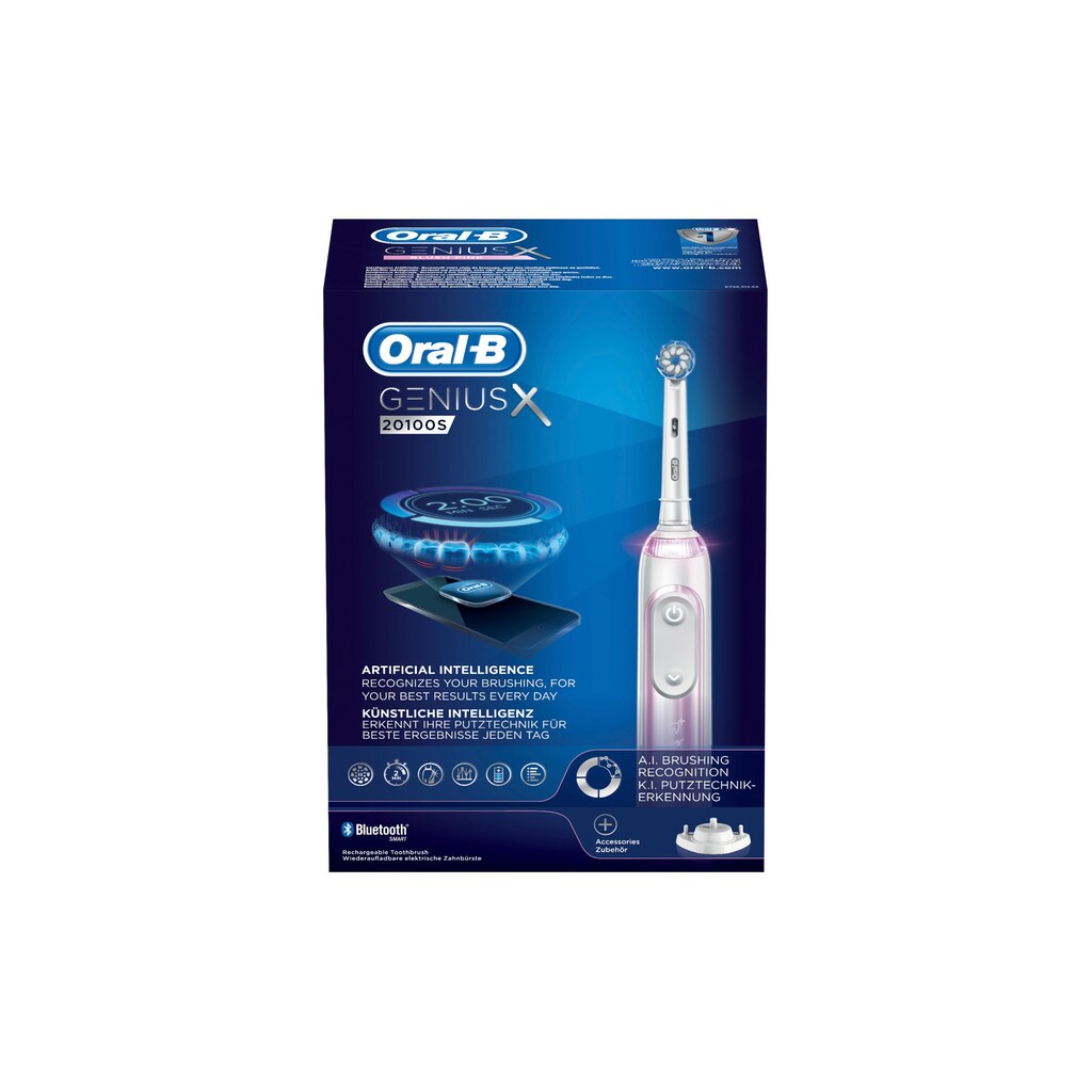 Oral-B Elektrische Zahnbürste »Genius X 20100S Blush Pink«