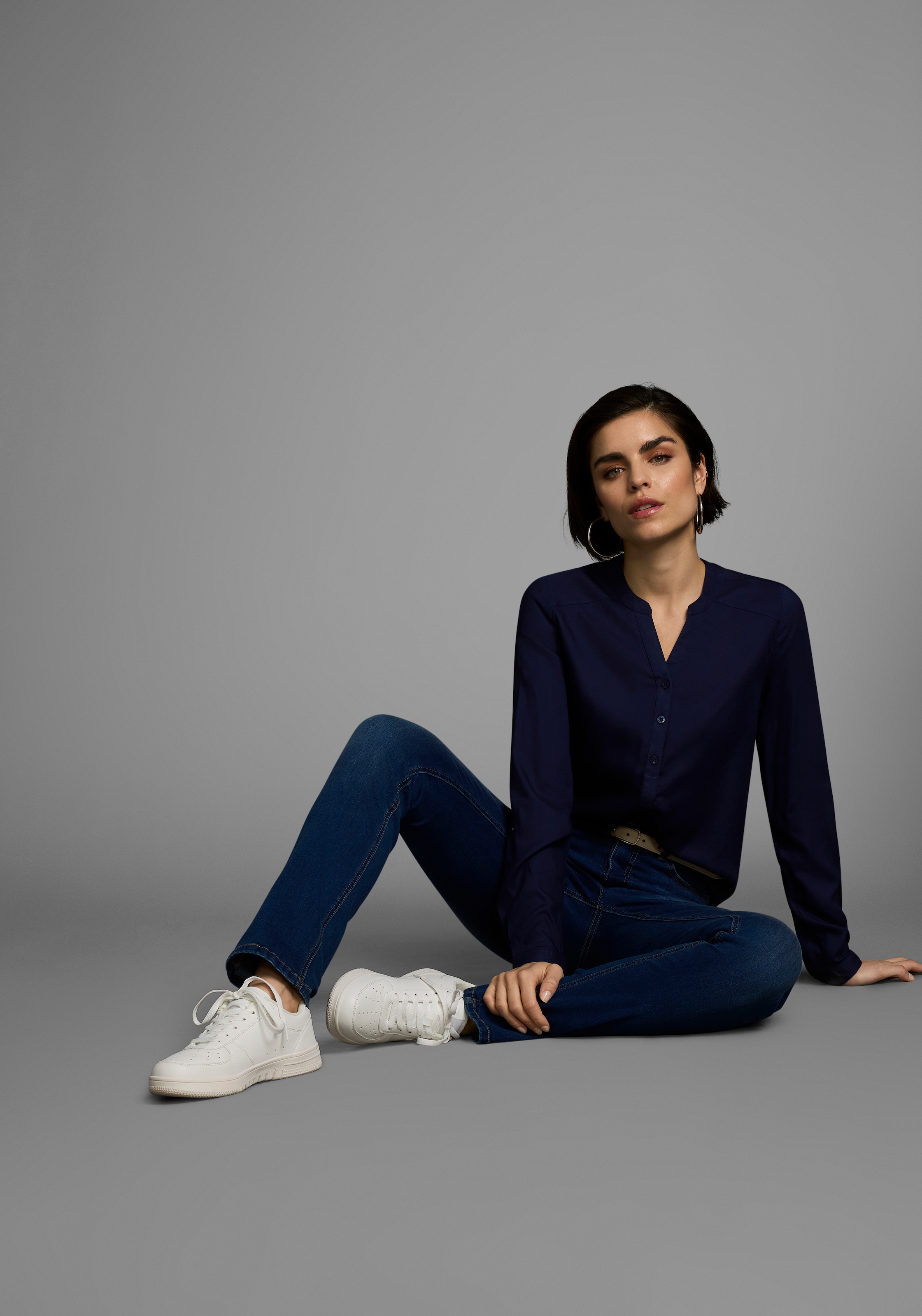 AJC Hemdbluse, aus weich fliessender Viskose