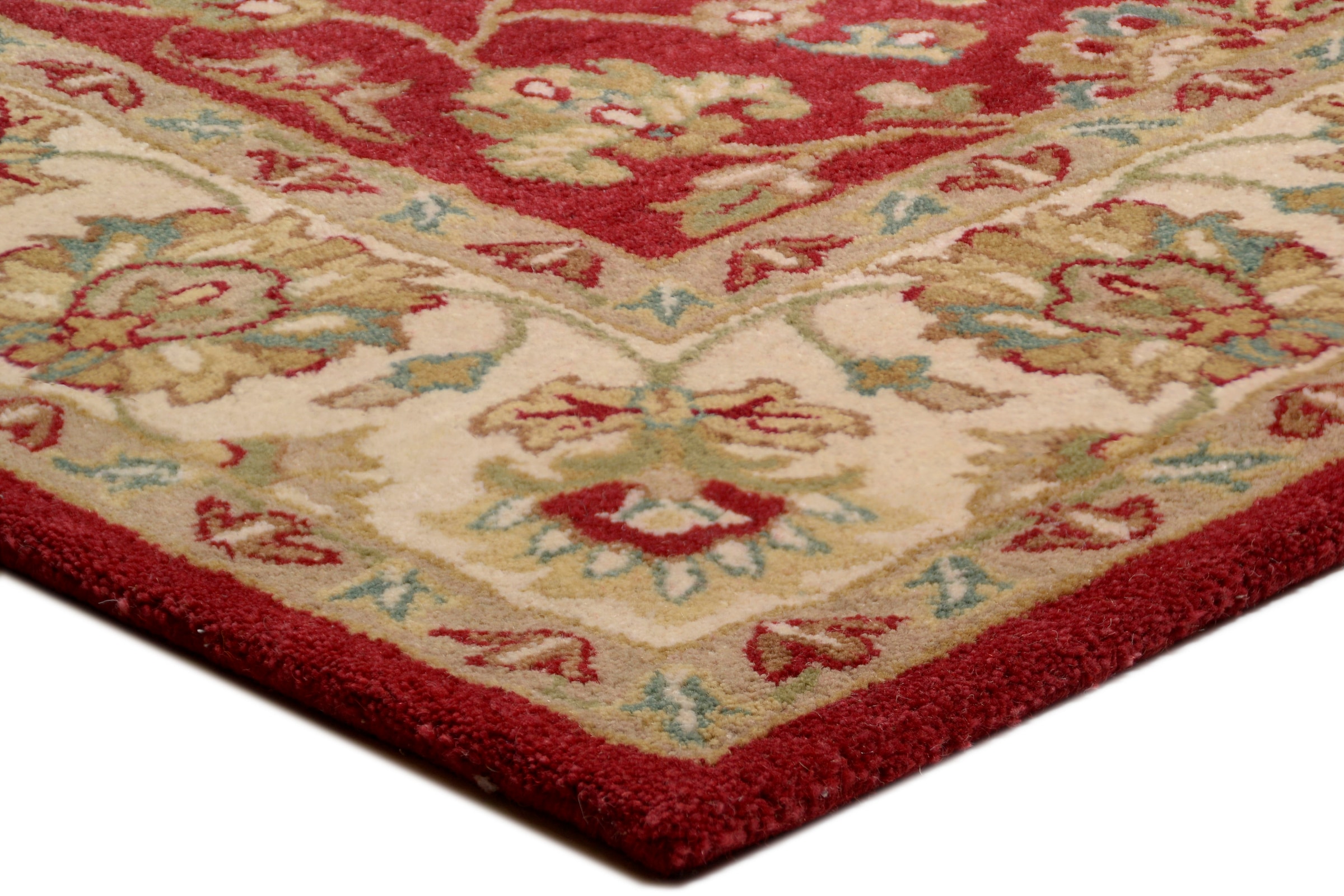 THEKO Wollteppich »Royal Ziegler 503«, rechteckig, 14 mm Höhe, reine Wolle, handgetuftet, Orient-Optik, mit Bordüre