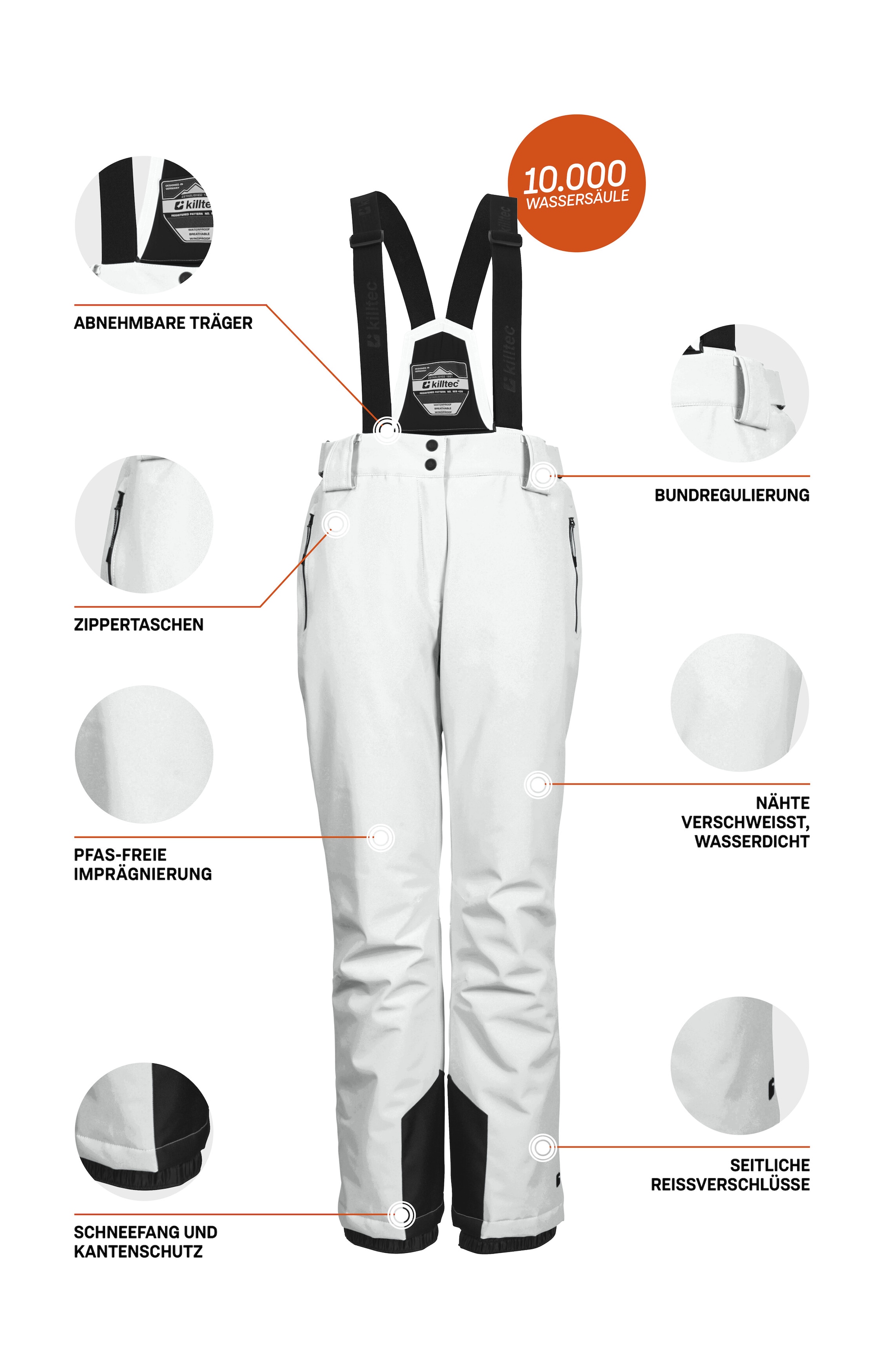 Killtec Skihose »KSW 249 WMN SKI PNTS«  Wind- und wasserdicht, verstellbar, Teflon EcoElite™-Imprägnierung
