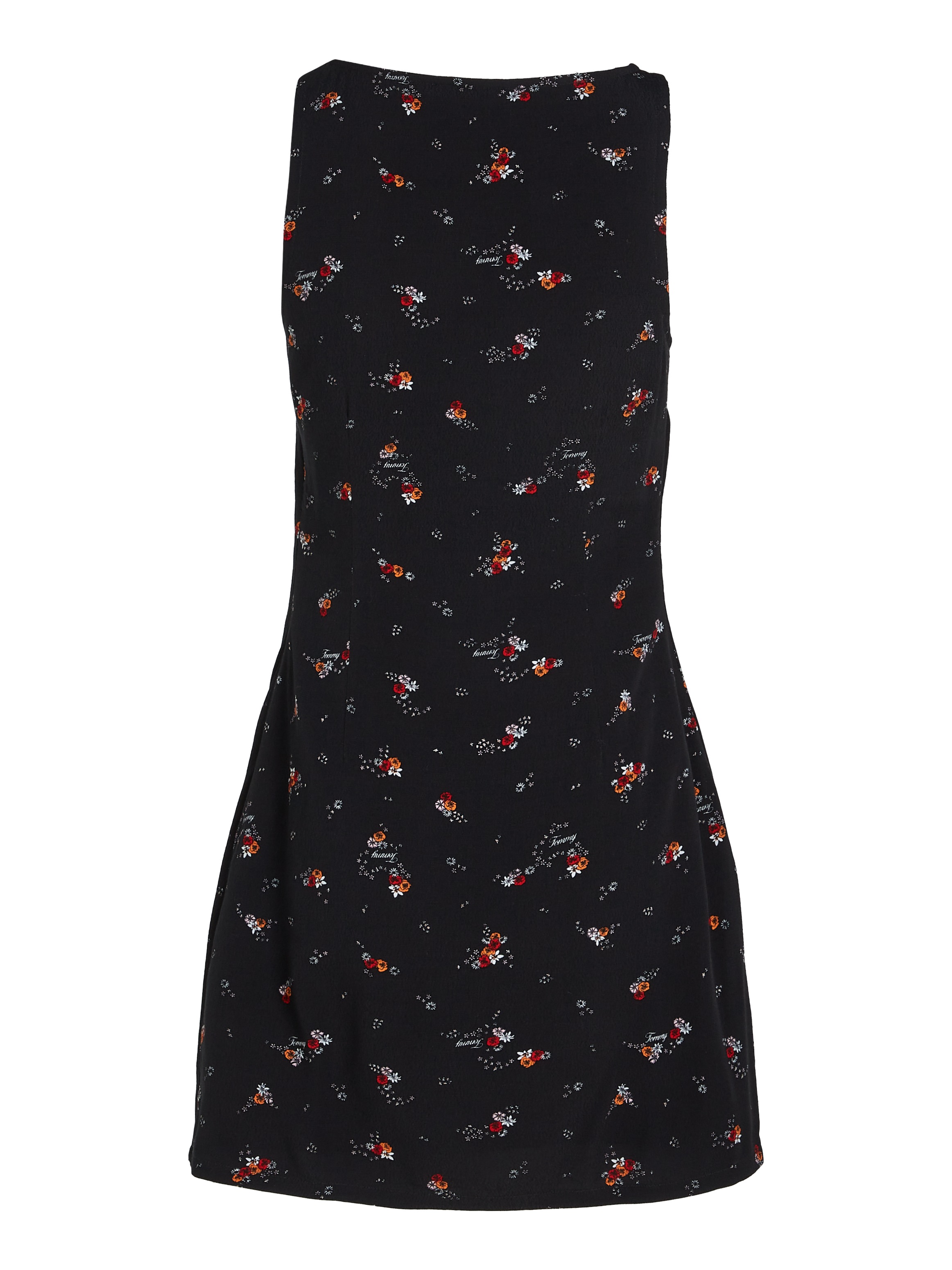 Tommy Jeans Blusenkleid »TJW BLACK FLORAL RACER DRESS«, mit Blumenprint, modische Racer Form