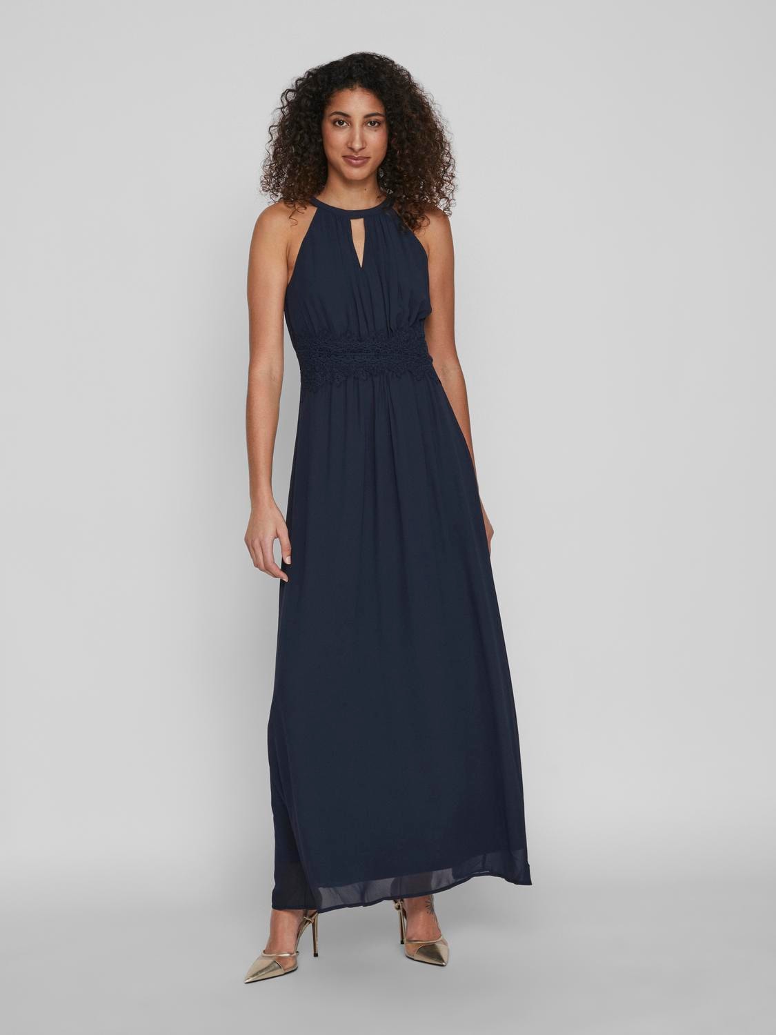 Maxikleid »VIMILINA HALTERNECK MAXI DRESS - NOOS«