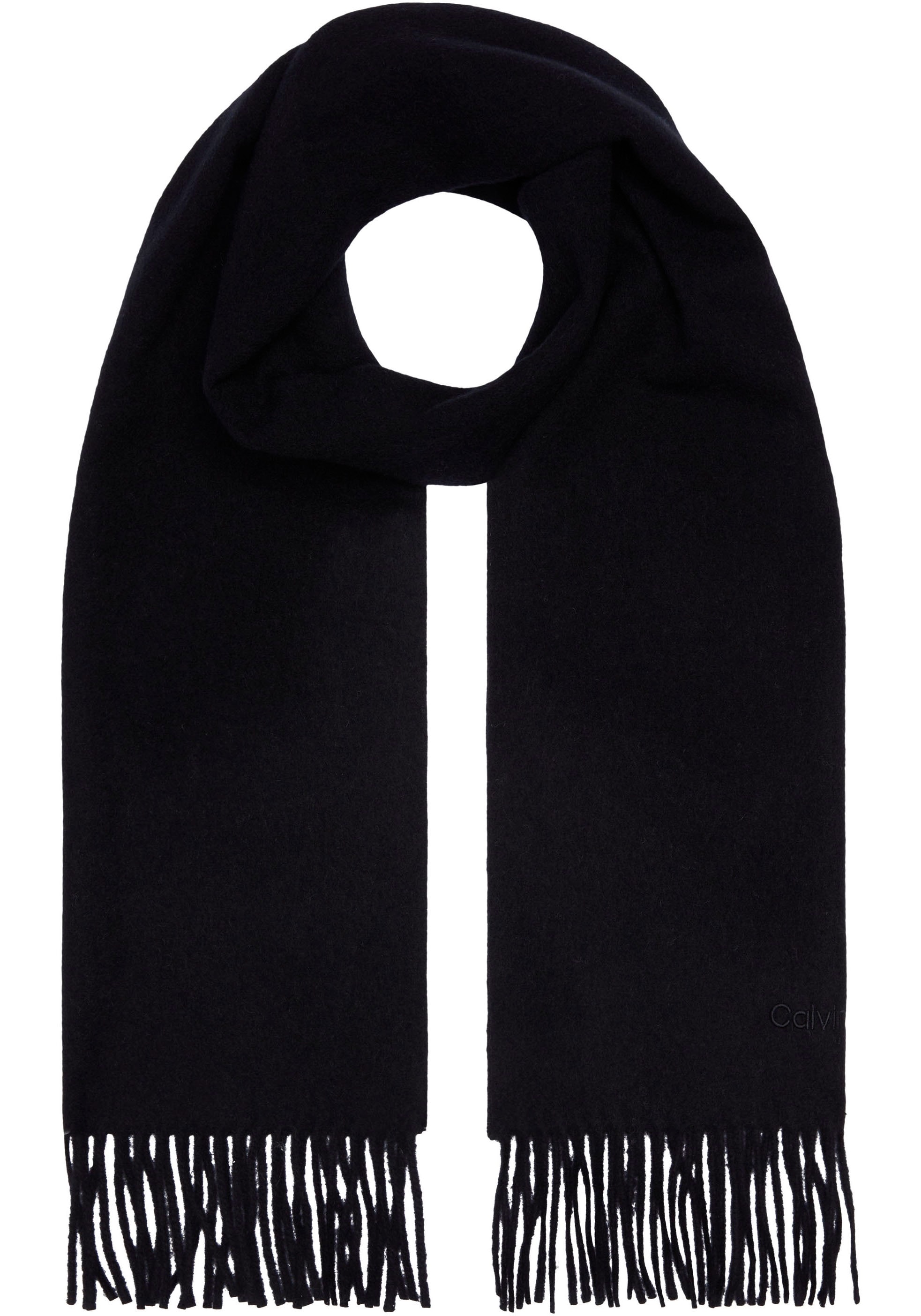 Schal »CLASSIC WOOL SCARF«, mit Logostickerei