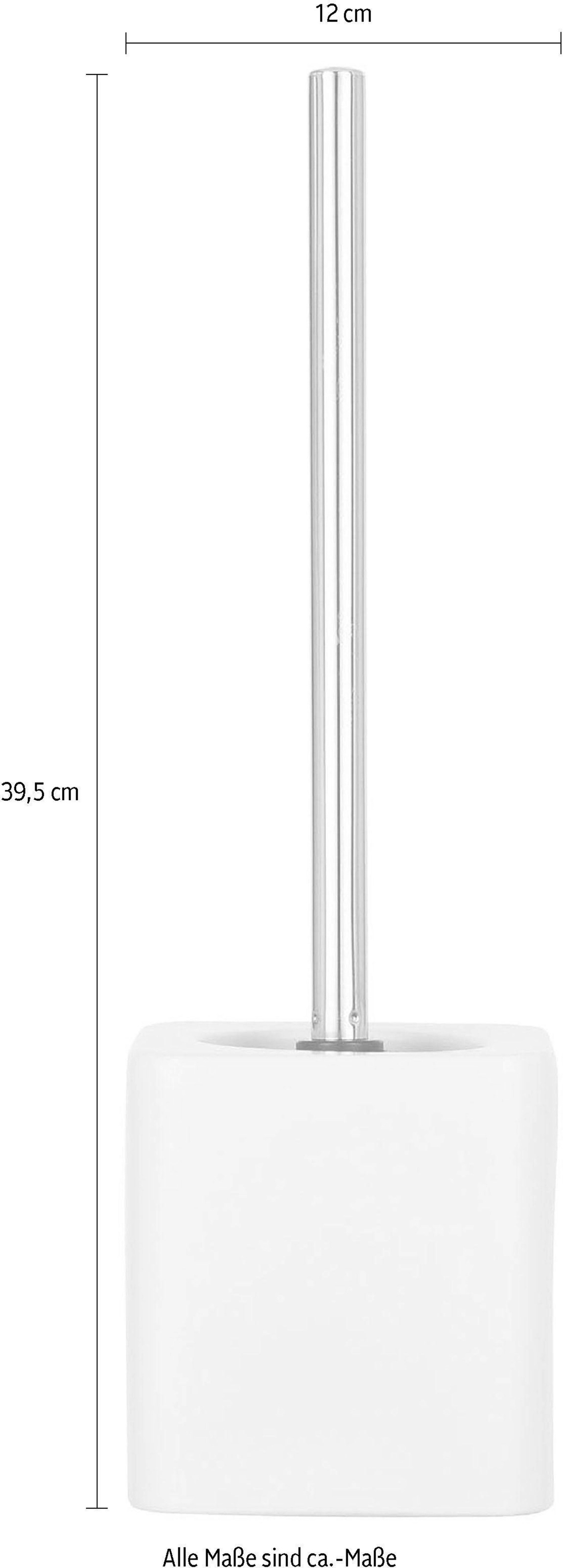 WENKO WC-Garnitur »Hexa«, aus Keramik, Bürstenkopf-Durchmesser 7,5 cm