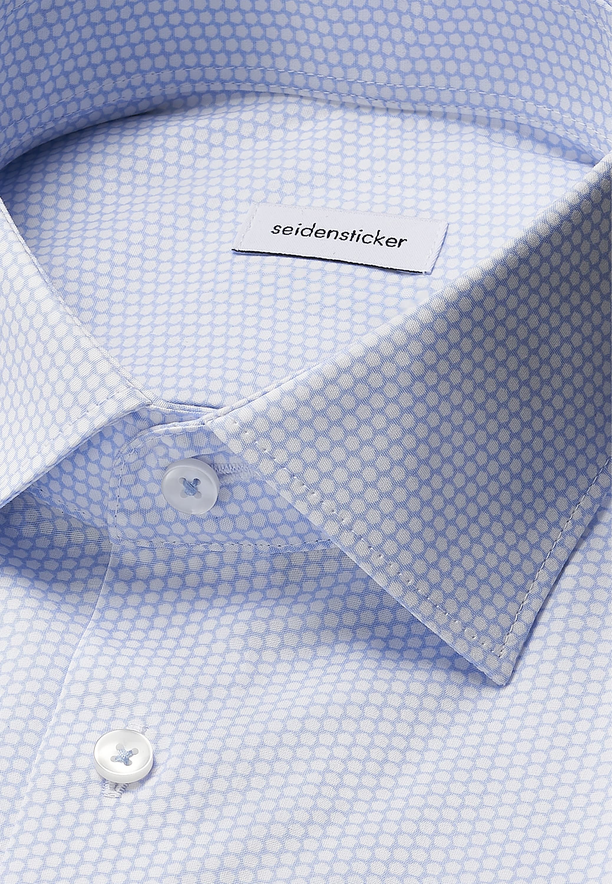 seidensticker Businesshemd »Schwarze Rose« Shaped 1/1 Kentkragen Druck