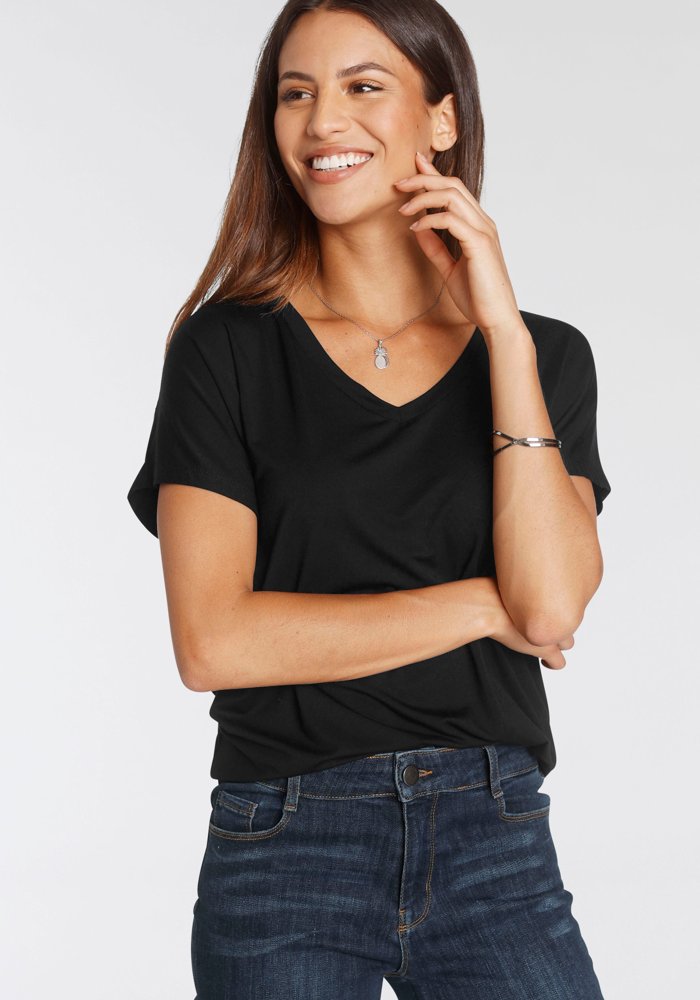 Image of soyaconcept Blusentop »SC-MARCIA32«, aus LYOCELL mit Elasthan bei Ackermann Versand Schweiz