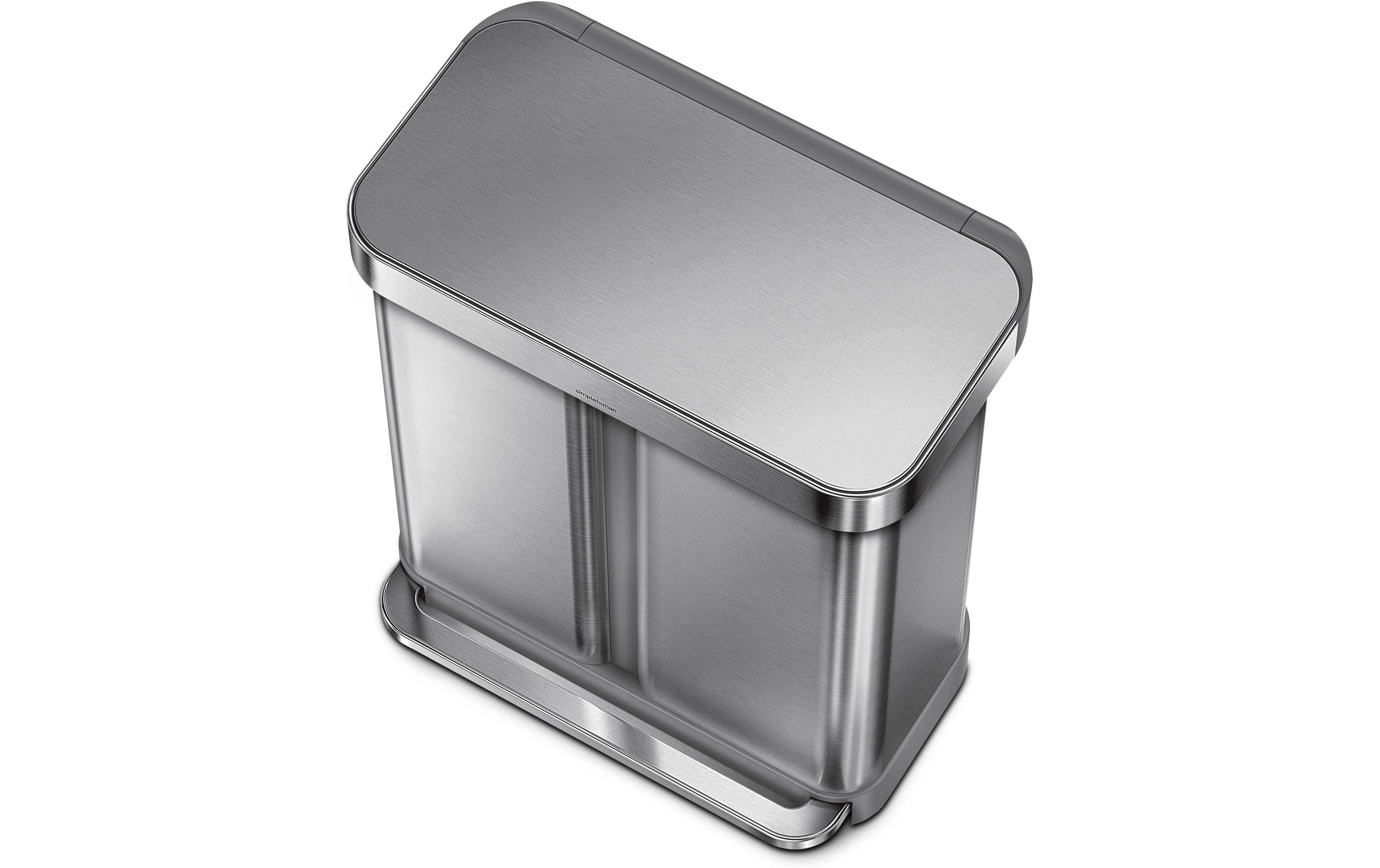 simplehuman Poubelle »Doppelkammer 58 l«