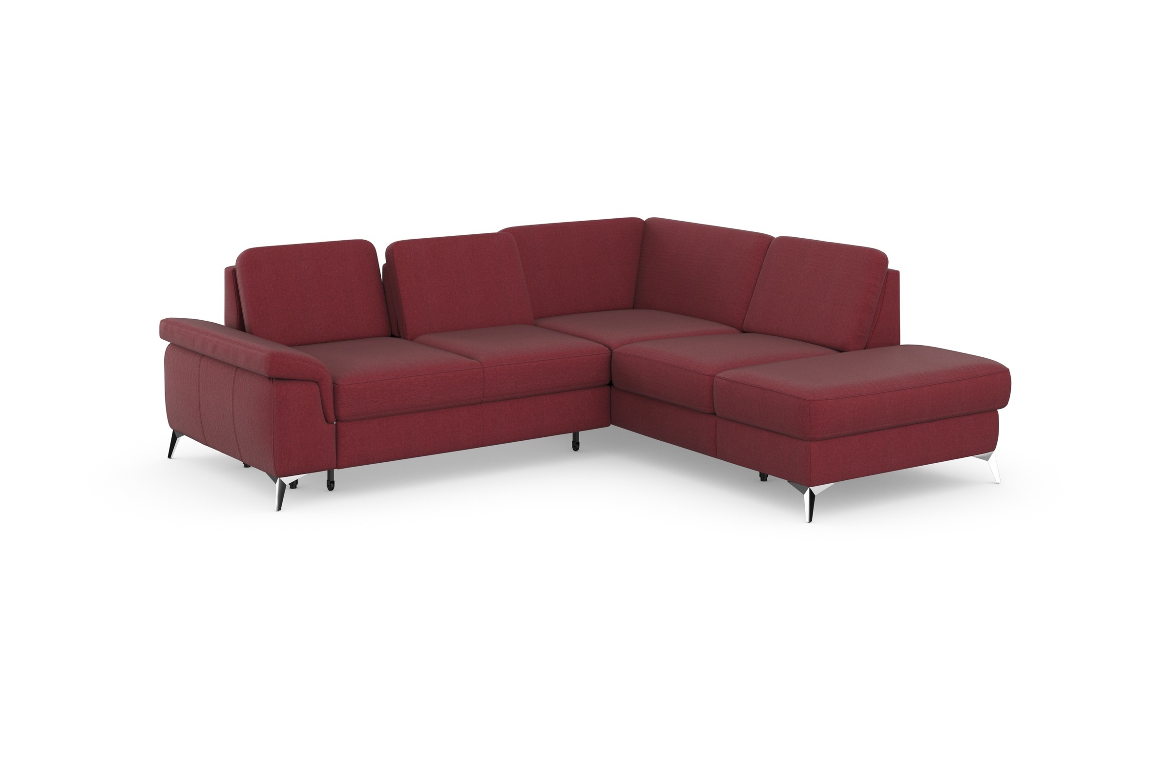 sit&more Ecksofa »Padua L-Form«, inklusive Sitztiefenverstellung, Armteilfunktion und Federkern