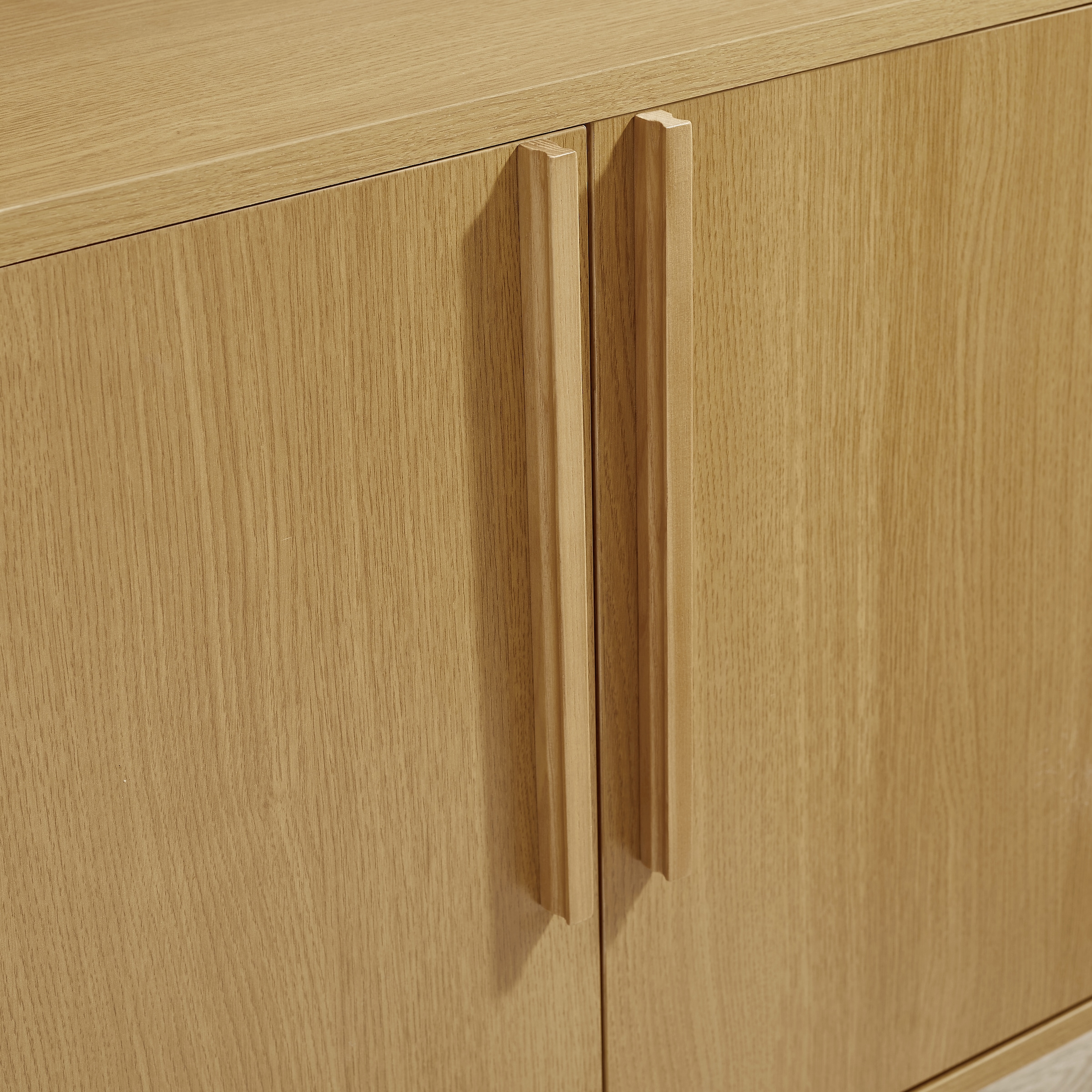 GOODproduct Sideboard »Stiven« Eukalyptus und Esche, kombiniert mit Melamin, MDF und ABS-Kunststoff