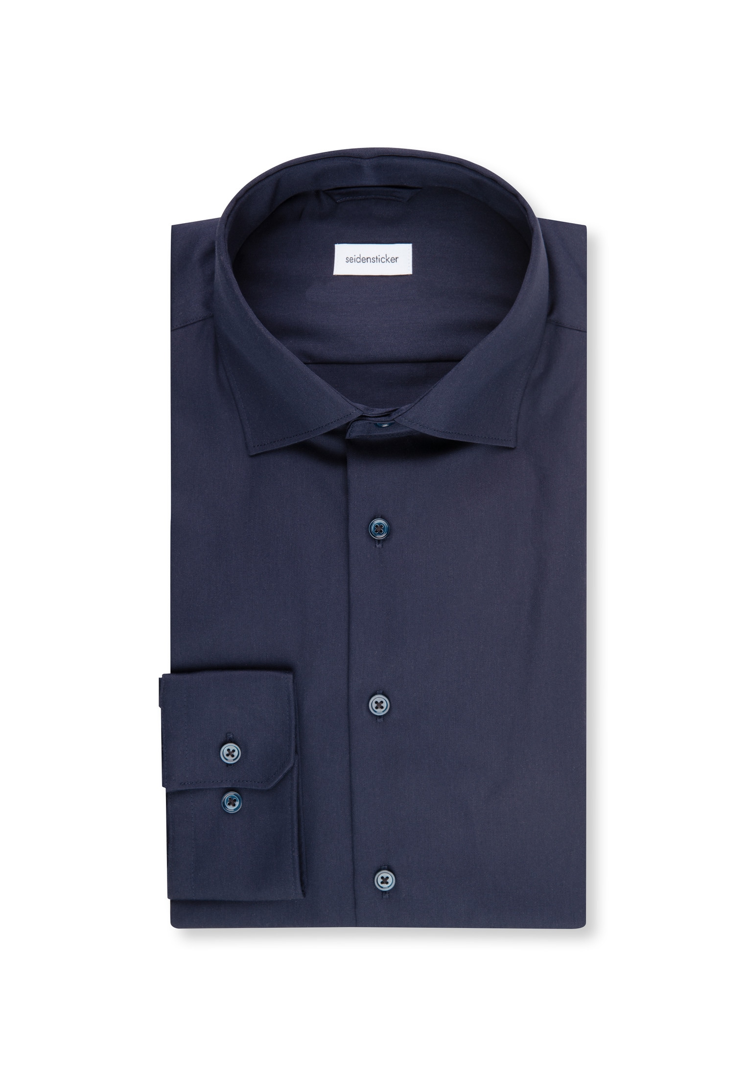 seidensticker Businesshemd »Schwarze Rose« Slim 1/1 Kentkragen Uni