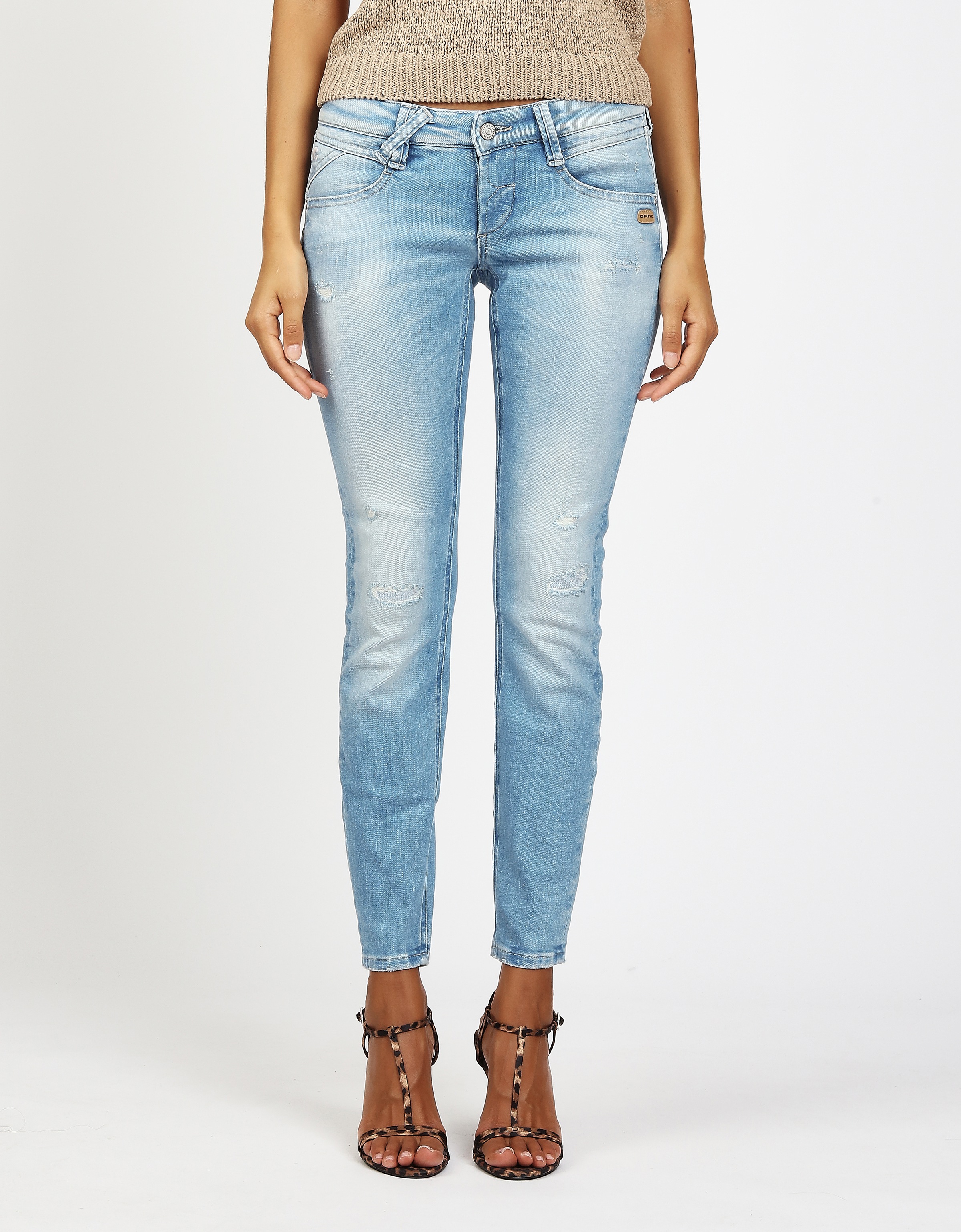 Image of GANG Skinny-fit-Jeans "94NENA" in modischer Knöchellänge