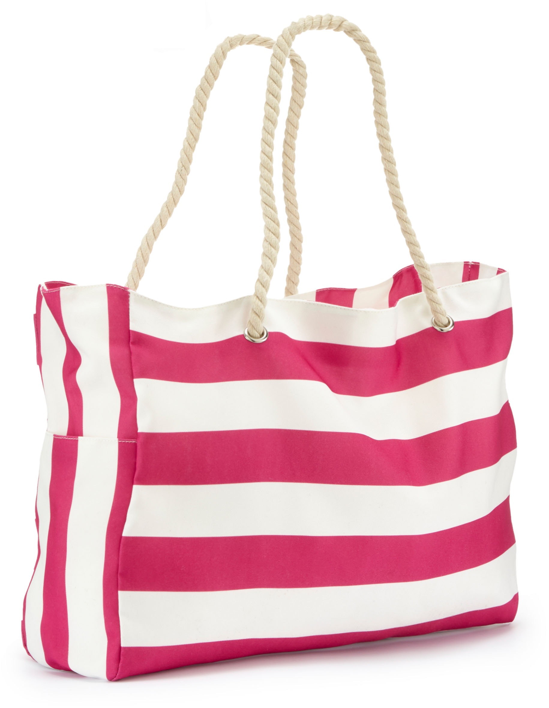 Image of Vivance Shopper "Strandtasche, Handtasche" Schultertasche, Sommertasche, Tragetasche, Badetasche VEGAN