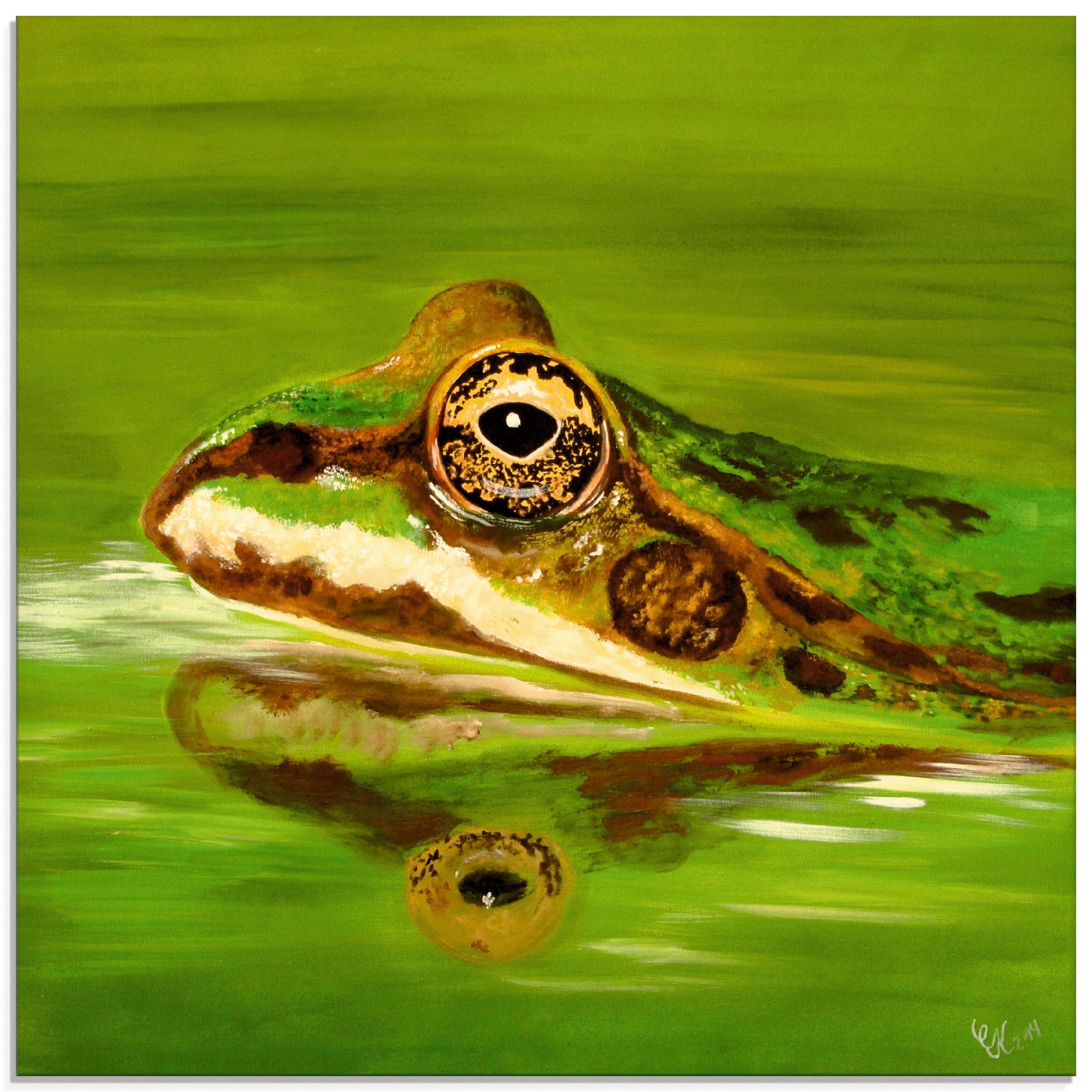 Image of Artland Glasbild »Krötengrün«, Wildtiere, (1 St.) bei Ackermann Versand Schweiz