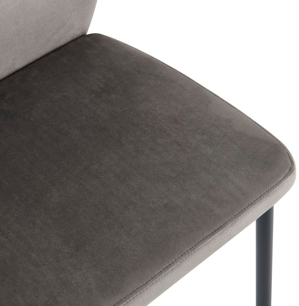GOODproduct Ensemble de salle à manger »Nora, Set, 5-tlg« Ensemble, 5 tlg. avec 4 chaises confortables, table à manger en pierre frittée aspect céramique