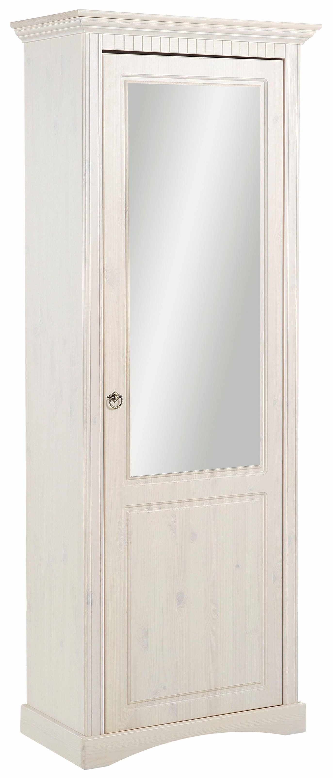Image of GOODproduct Schuhschrank "Rustic" aus massiver Kiefer, mit Spiegel, für ca. 16 Paar Schuhe