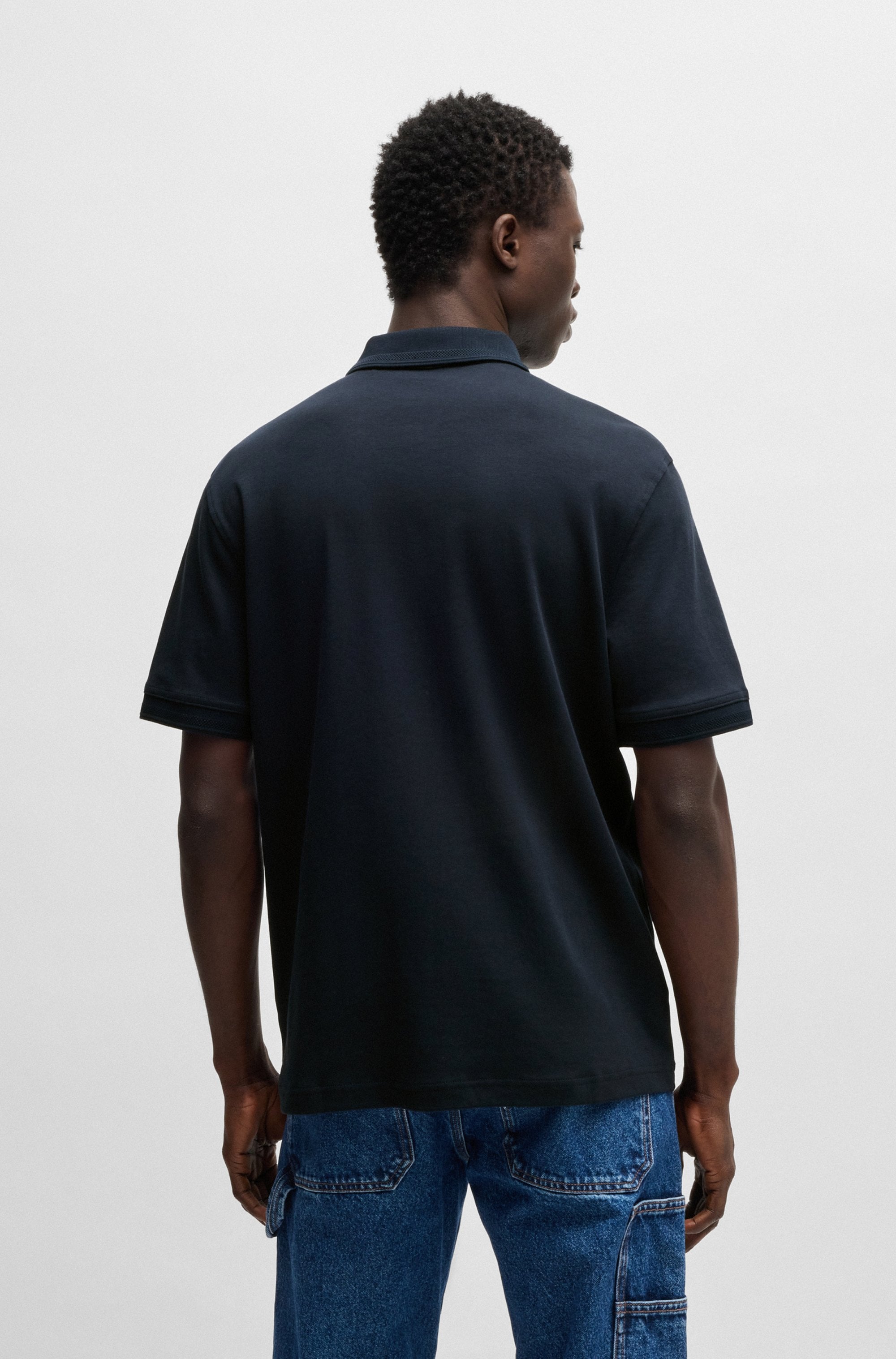 BOSS ORANGE Poloshirt »Pe Interlock«, aus Baumwoll-Piqué mit Logo-Print Regular