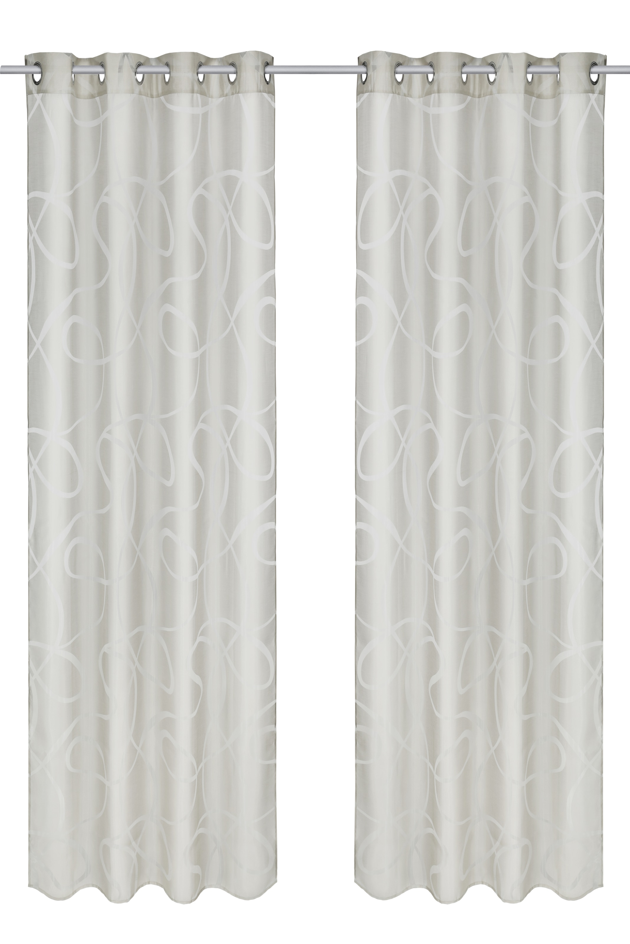 Bruno Banani Gardine »Tilo« Ösen 1 Stk. tlg. transparent, Ausbrenner, gewebt, verschiedene Grössen,