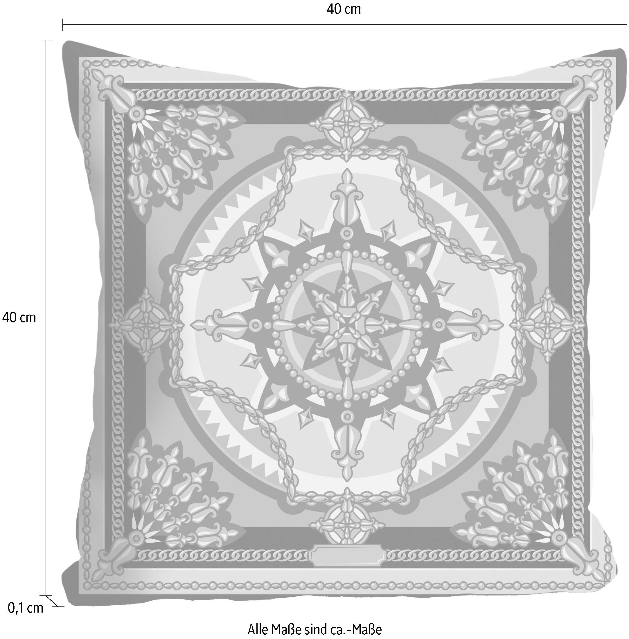 queence Dekokissen »»Ornament«,«, Kissenhülle ohne Füllung, 1 Stück
