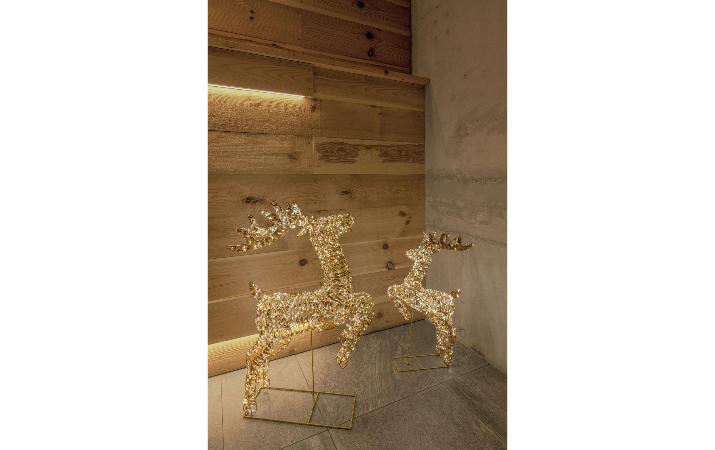 STT LED Dekofigur »Glamour reindeer« Warmweiss