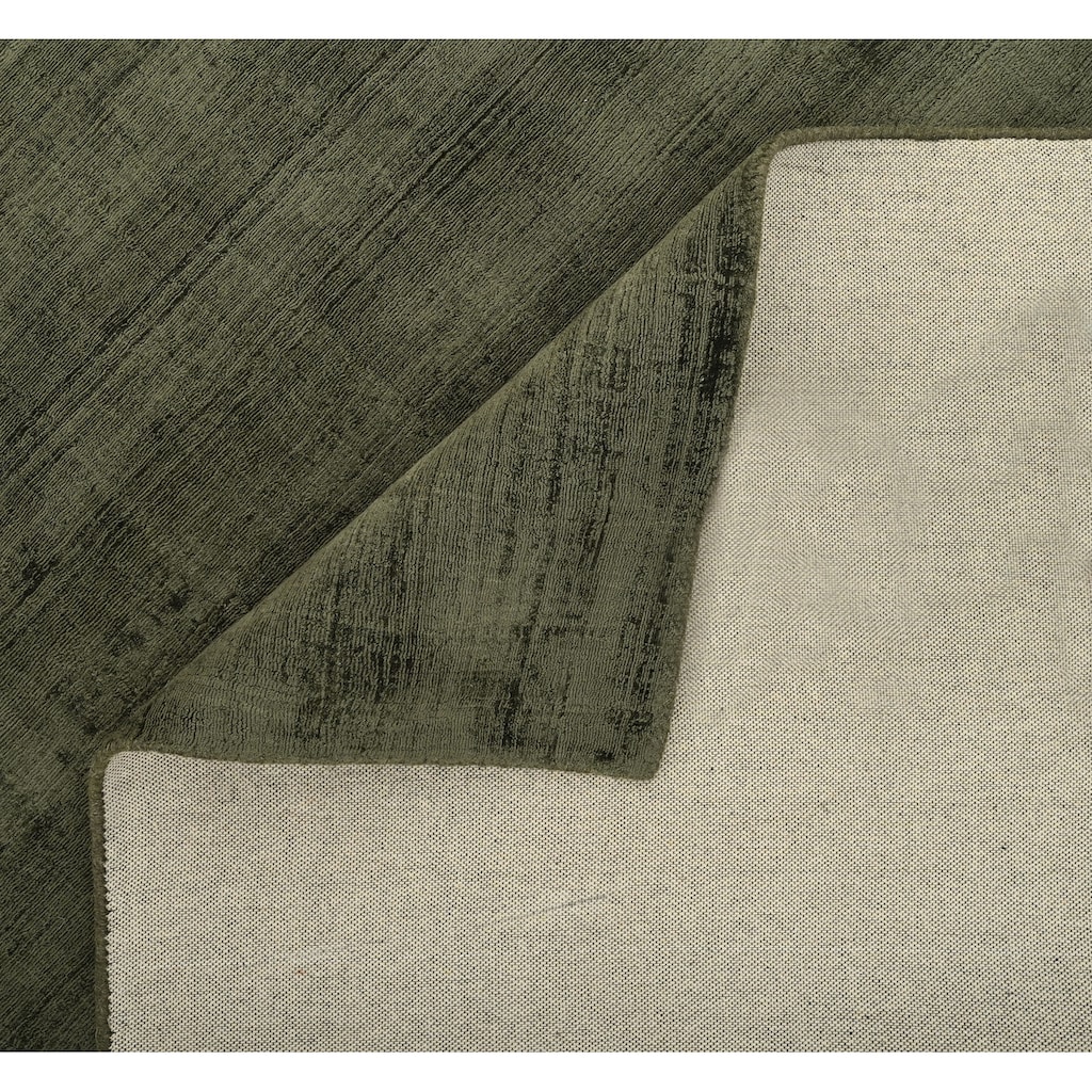 Leonique Teppich »Soley, Kurzflor-Teppiche, handgewebter Viskose-Teppich«, rechteckig