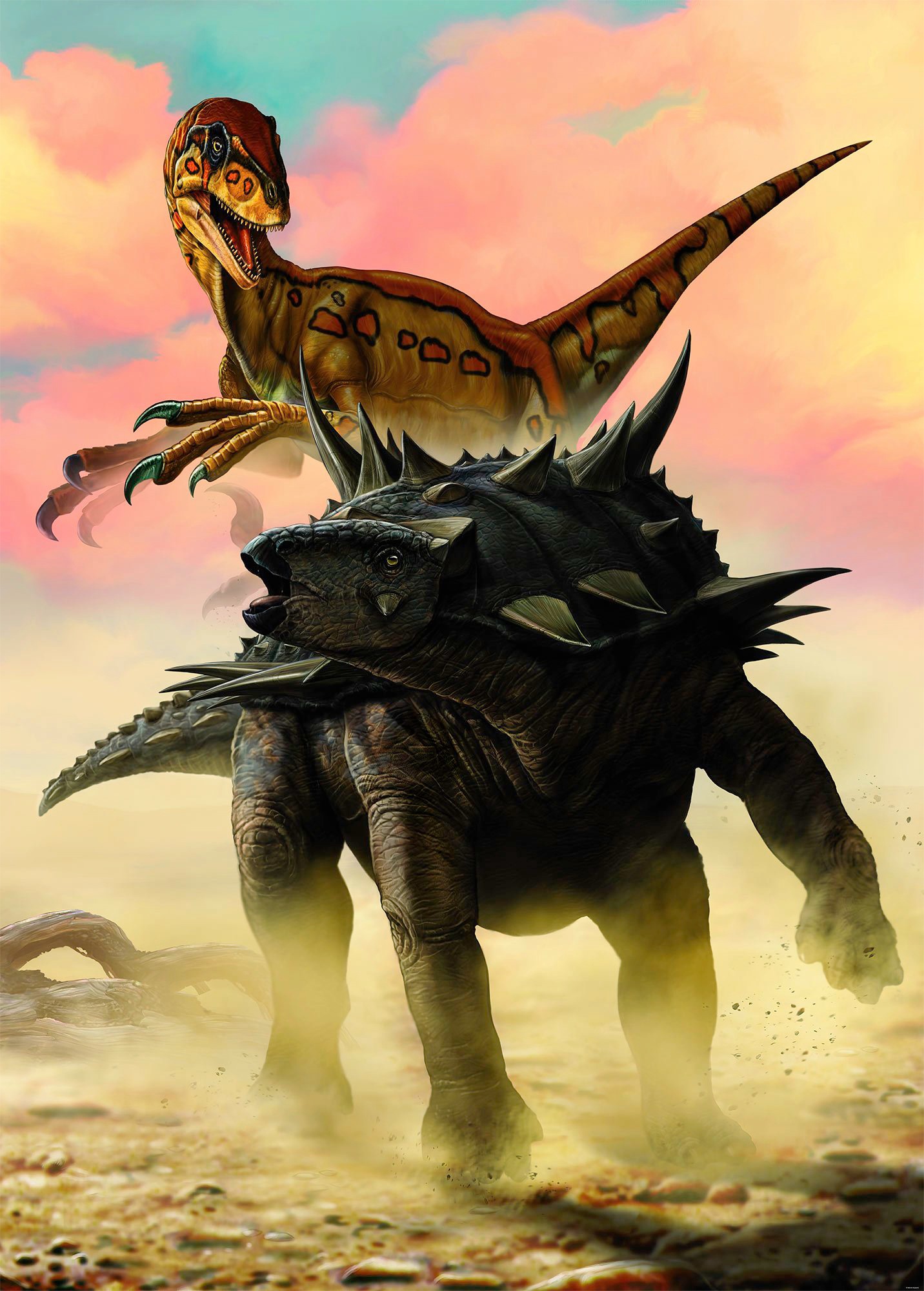 Image of Komar Fototapete »Gastonia Pursued«, bedruckt-Comic-Retro-mehrfarbig, BxH: 200x280 cm bei Ackermann Versand Schweiz