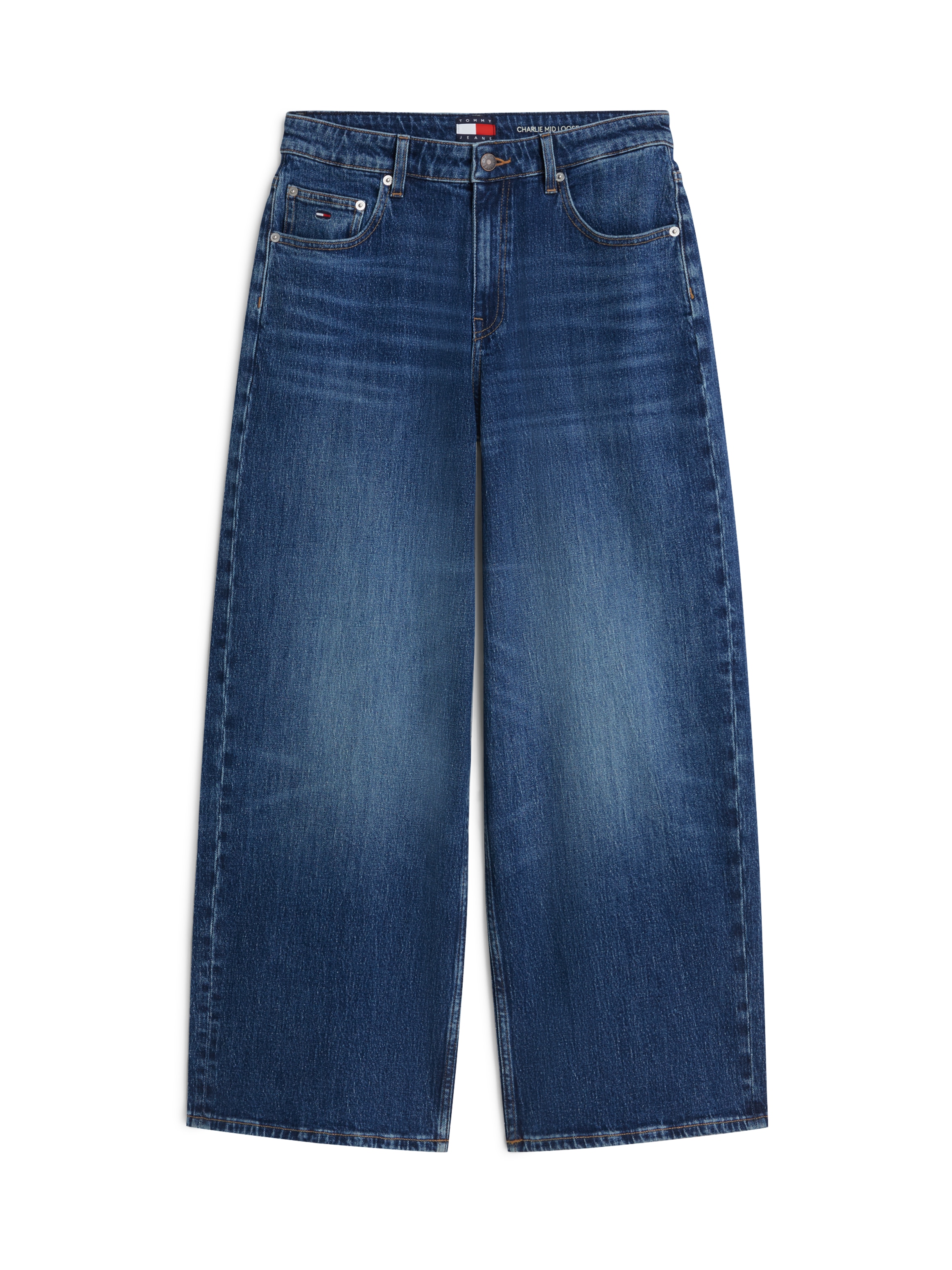 Tommy Jeans Jeans loose fit »CHARLIE MR LOOSE W« Denim mit Leinen, loose fit, teil-elastisches Bündchen