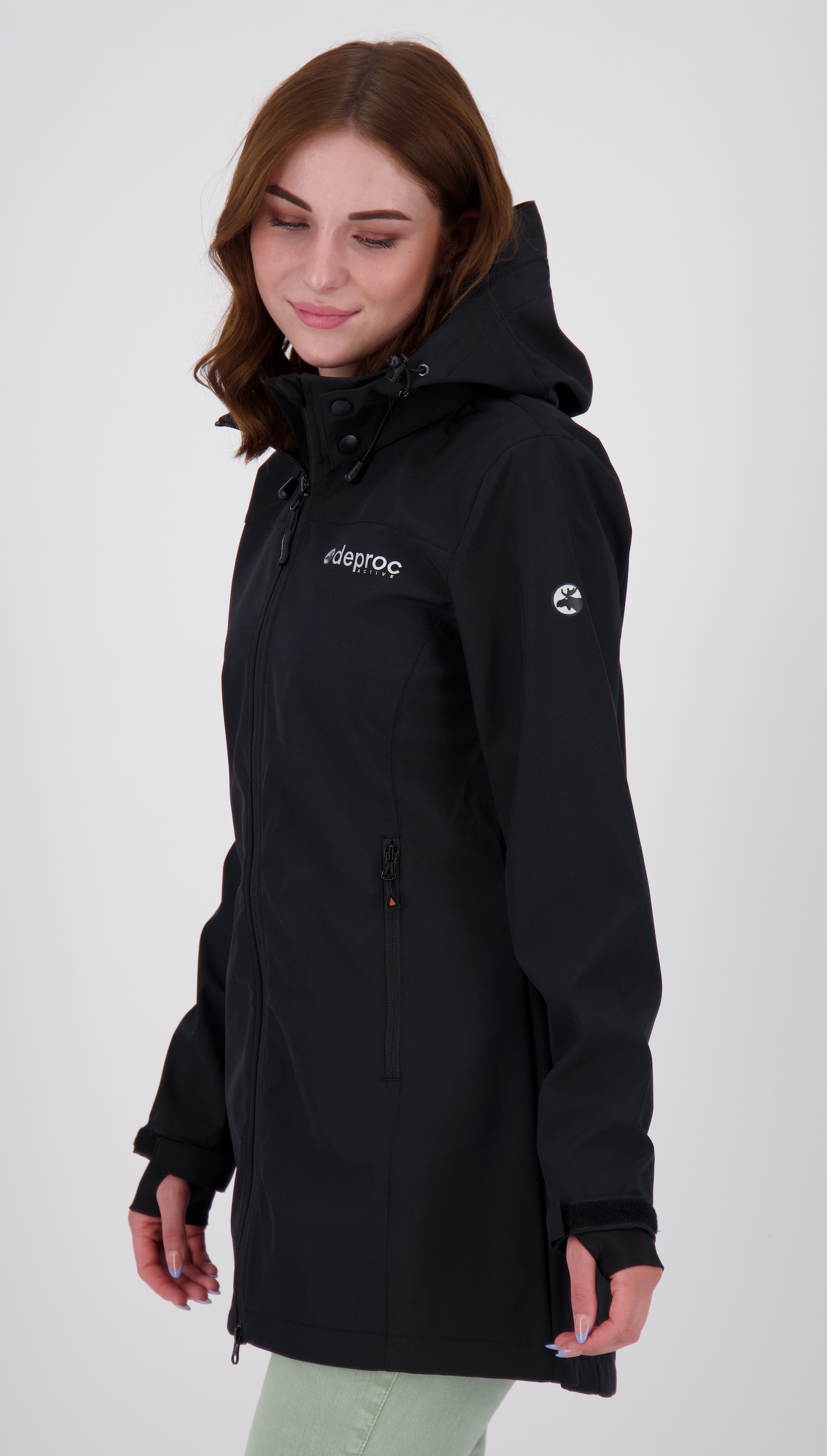 DEPROC Active Manteau softshell »CAVELL LONG WOMEN« également disponible en grandes tailles