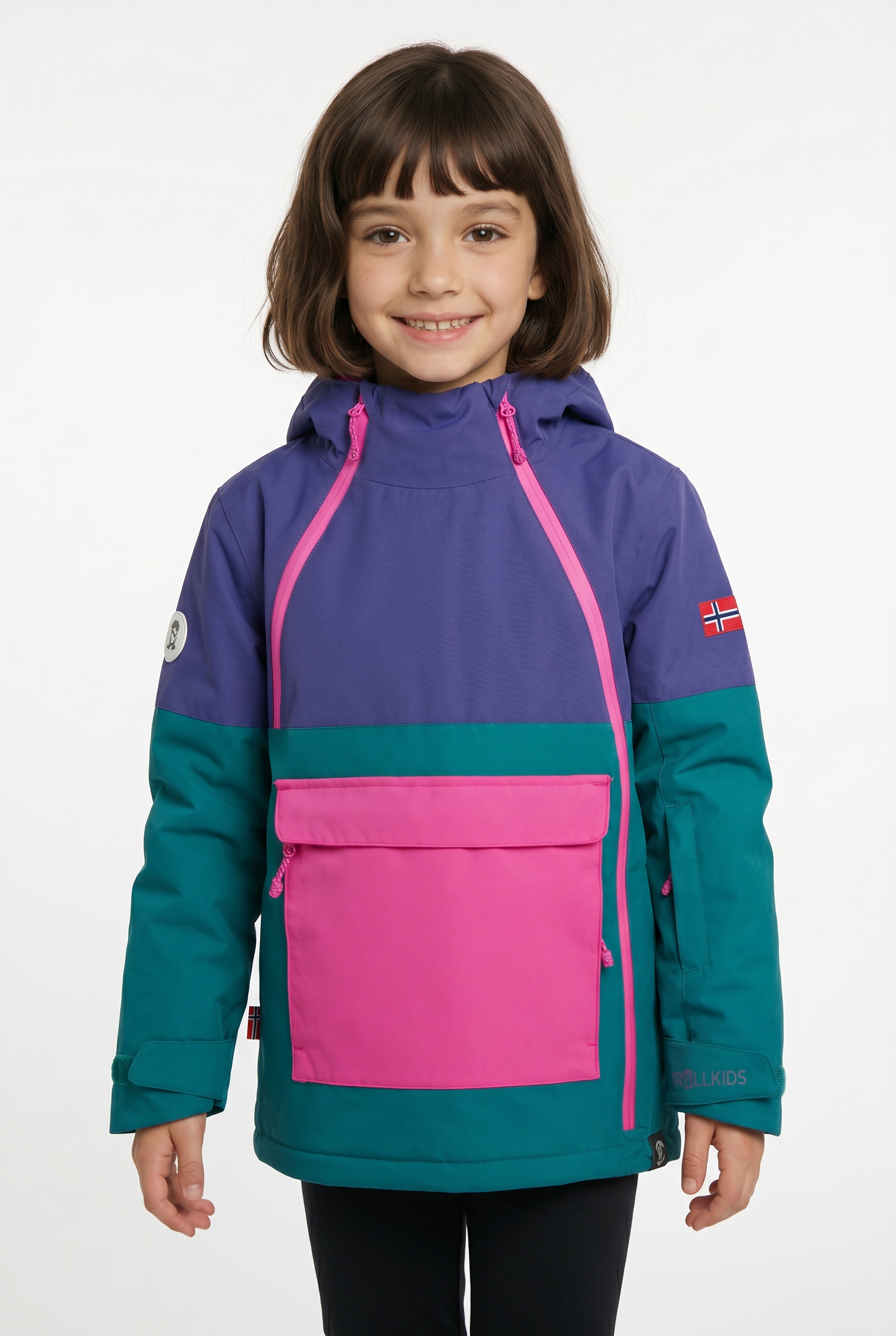 TROLLKIDS Winterjacke »KIDS EIKEDALEN JACKET« mit grosser Fronttasche, winddicht, wasserdicht, atmungsaktiv