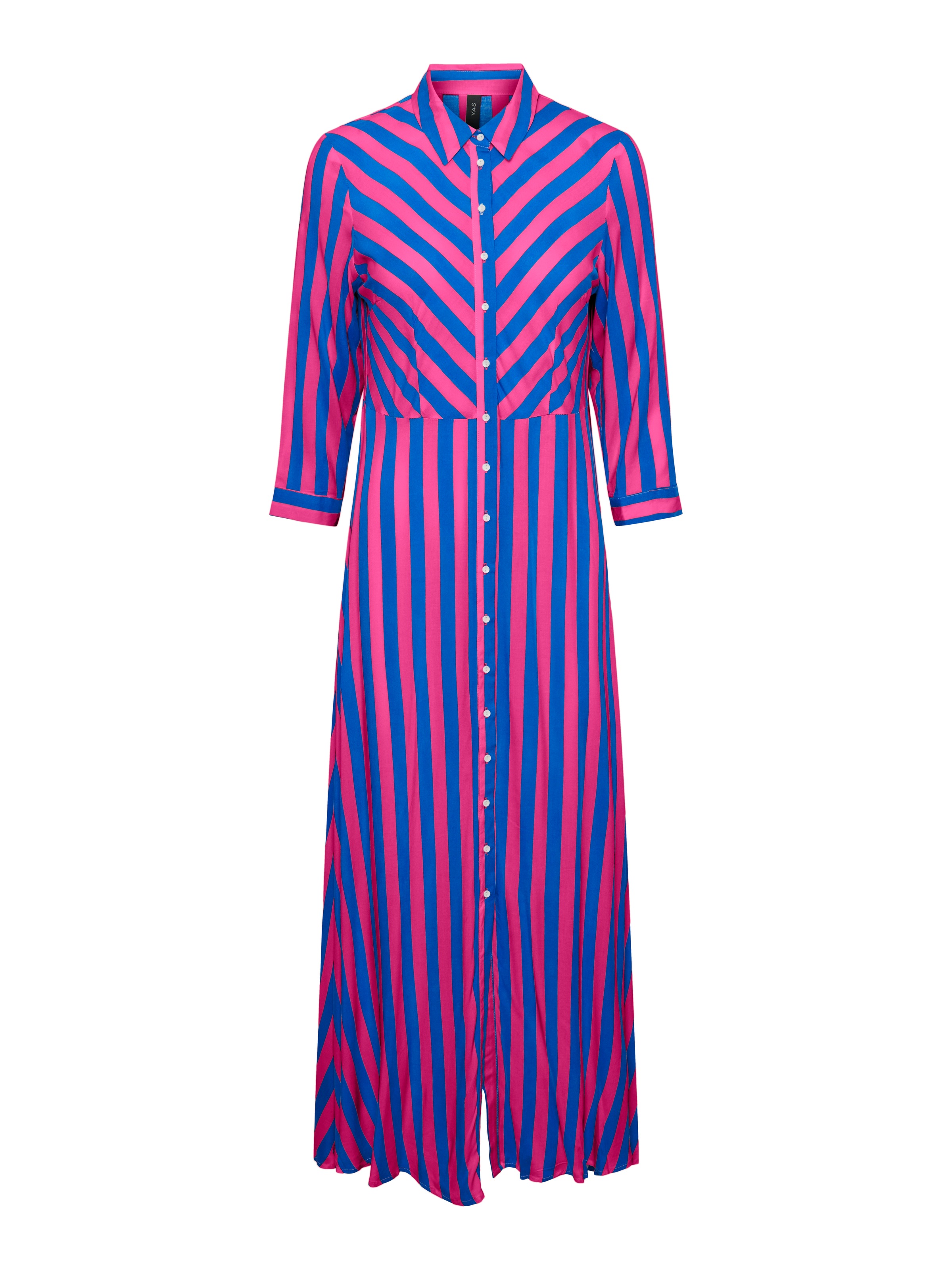 Y.A.S Hemdblusenkleid »YASSAVANNA LONG SHIRT DRESS«, Sommerkleid, mit 3/4 Ärmel
