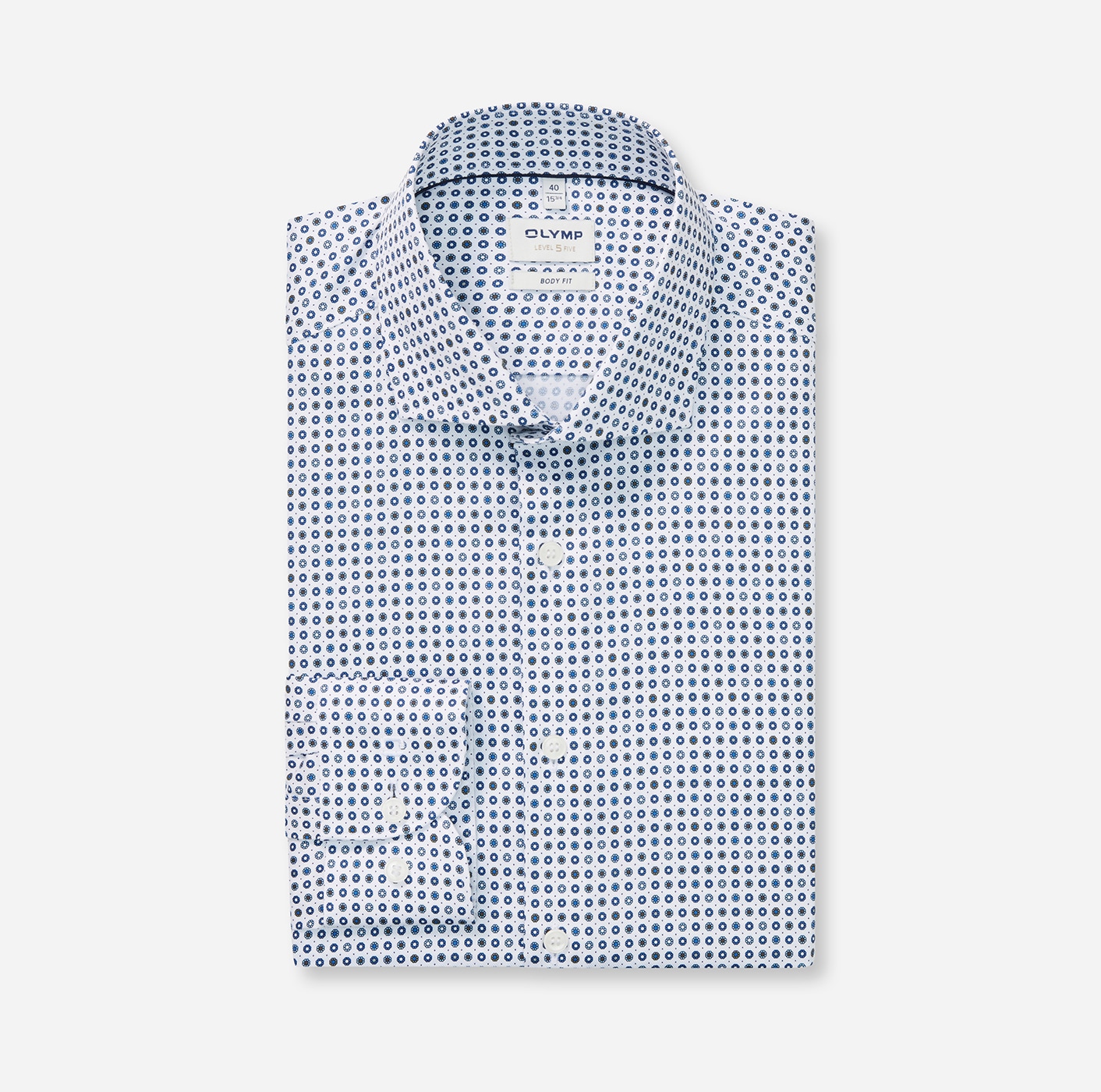 OLYMP Chemise à manches longues »Level 5« Royal-Kentkragen, body fit, Businesshemd, extra langer Arm