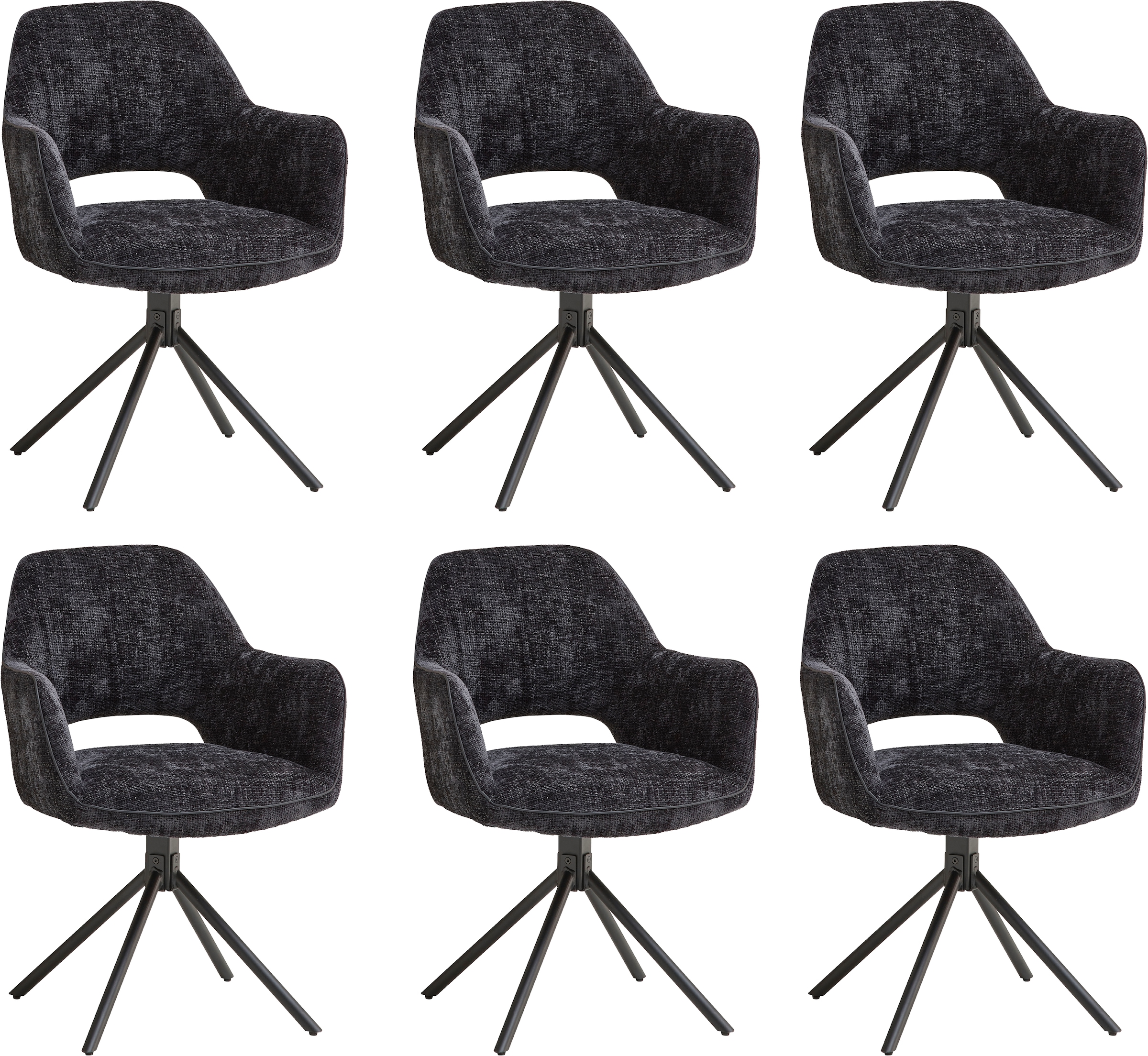 Image of Stolkom Armlehnstuhl "Adrina B/H/T 63x89x62 cm" (Set) 6 Stk.Breite 62cm, 180 drehbar mit Auto-Return