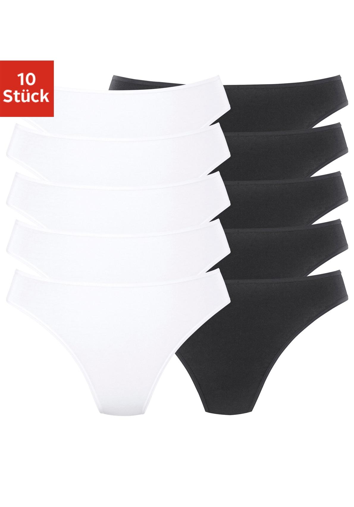 Image of petite fleur String, (Packung, 10 St., 10er-Pack), in klassischen Uni-Farben bei Ackermann Versand Schweiz