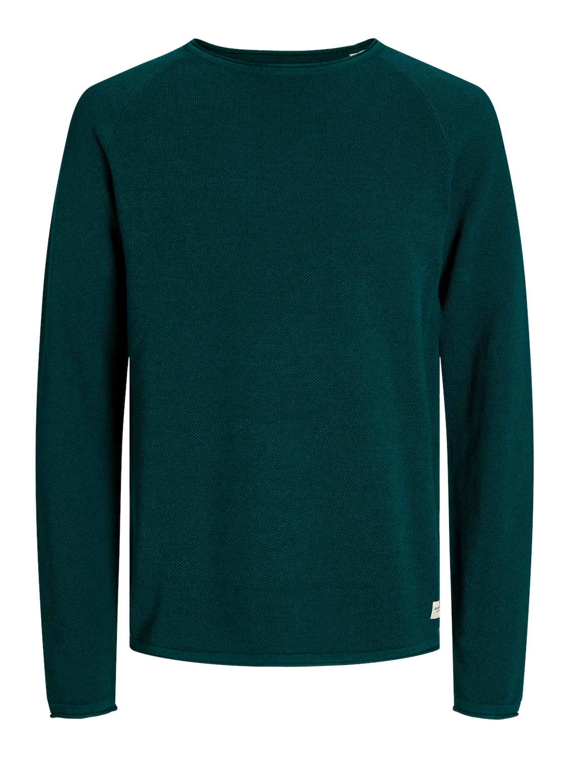 Jack & Jones Rundhalspullover »JJEHILL KNIT CREW NECK NOOS«, aus Strukturstrick