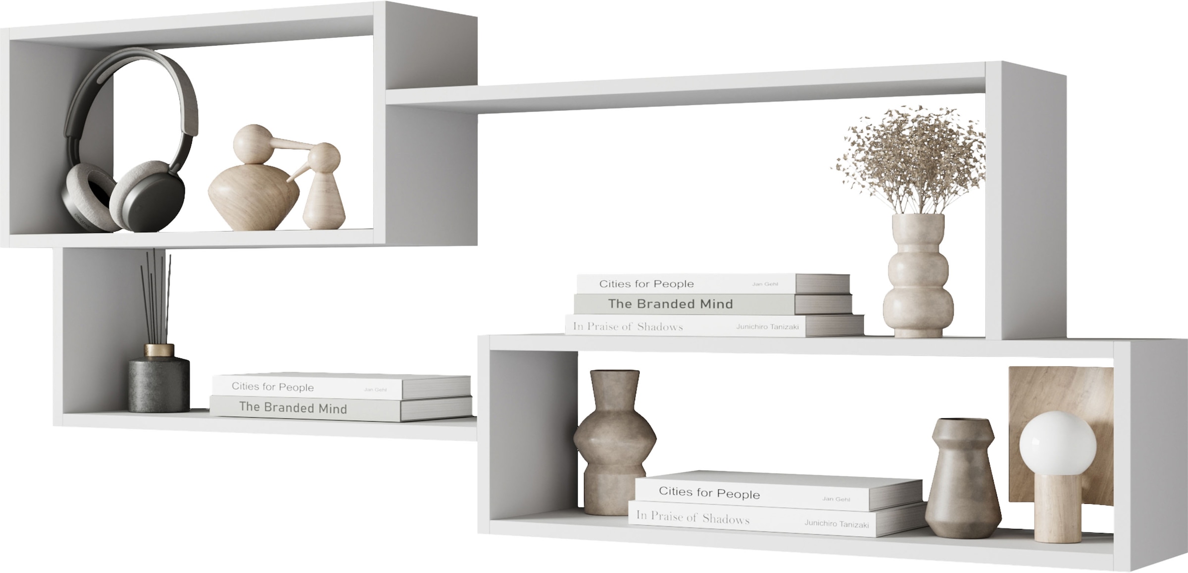 Home affaire Wandboard »Wandregal Trio« 1 Stk. tlg. Ideal als Bücherregal, Dekoregal oder Ablage im Büro