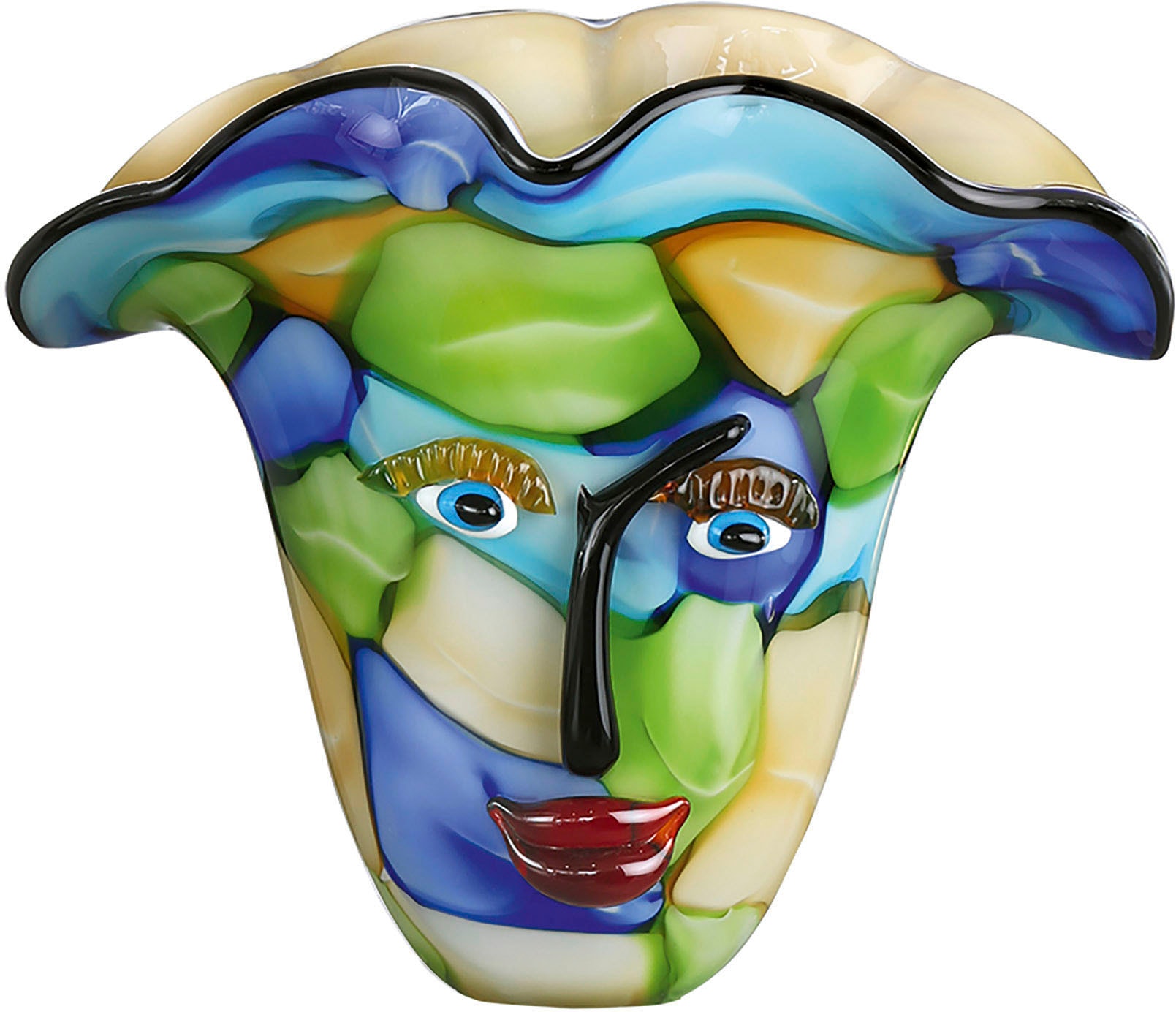 Image of Casablanca by Gilde Tischvase "Visto, Höhe ca. 31 cm" dekorative Vase aus Glas, Blumenvase