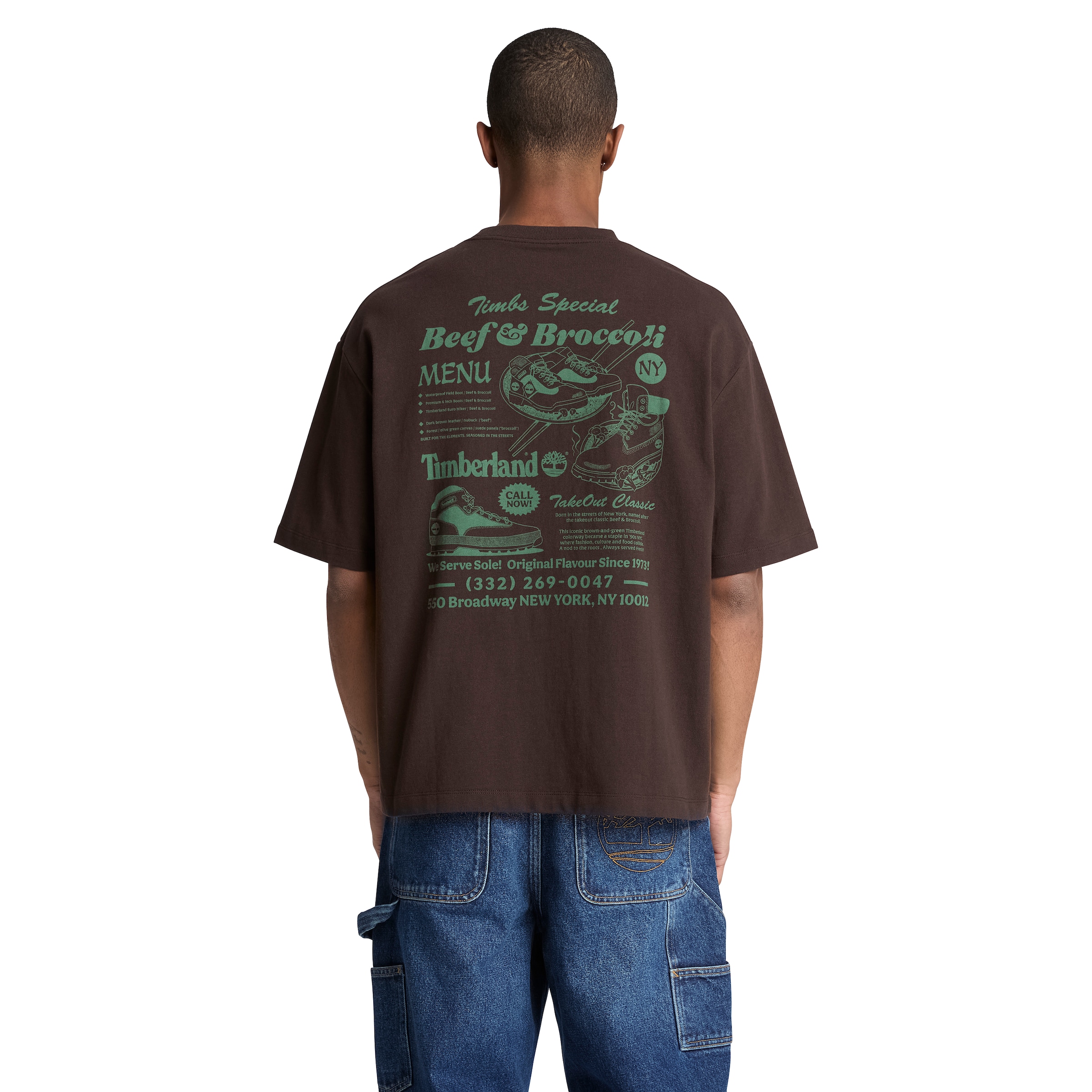 Timberland T-Shirt »Beef&Broccoli Graphic Tee« mit Grafik-Print, aus Baumwolle, auch in grossen Grössen