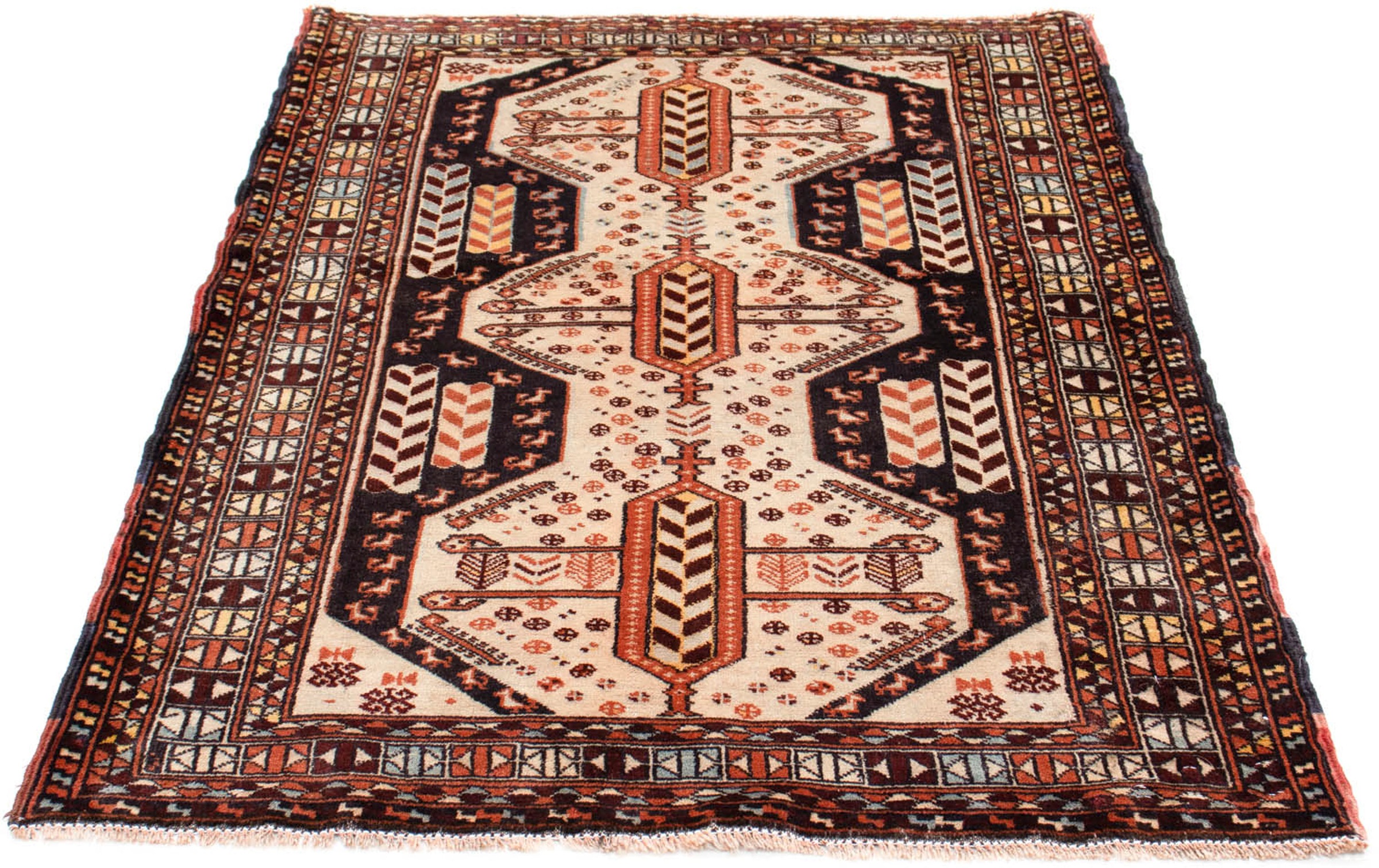 Image of morgenland Orientteppich »Belutsch - 140 x 96 cm - beige«, rechteckig, 8 mm Höhe, Wohnzimmer, Handgeknüpft, Einzelstück mit Zertifikat bei Ackermann Versand Schweiz